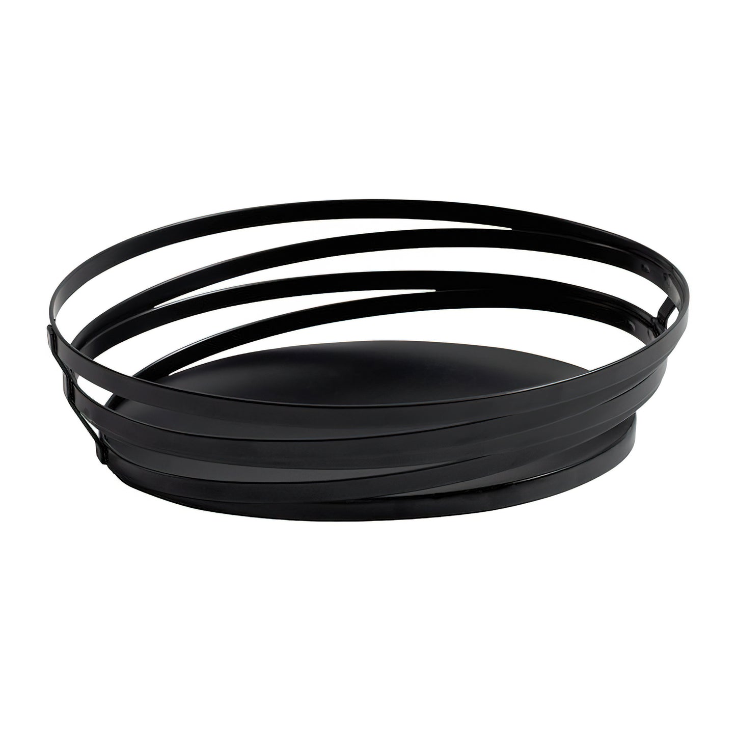 9" x 7" Oval Metal Gray Wire Food Serving Basket