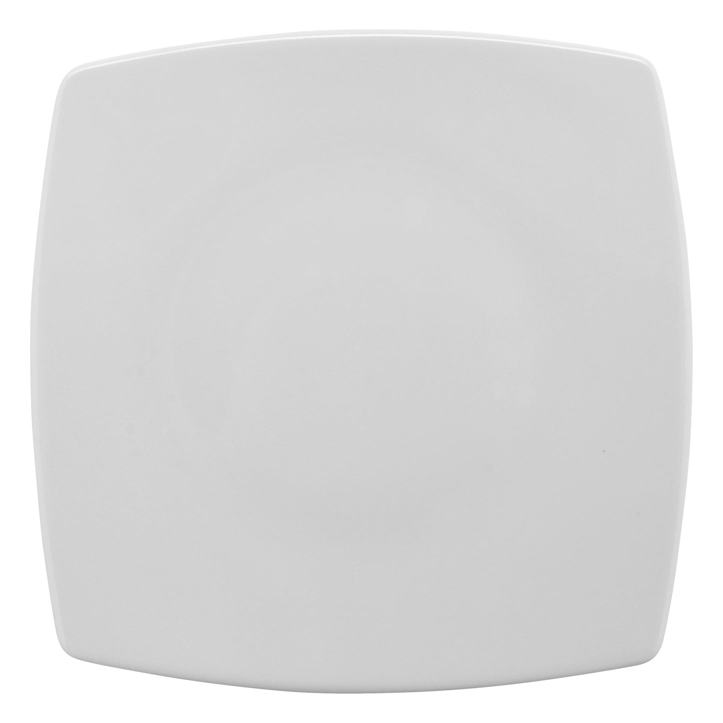9 1/2" x 9 1/2" Bright White Porcelain Plate, Corona Asia (12 Pack)
