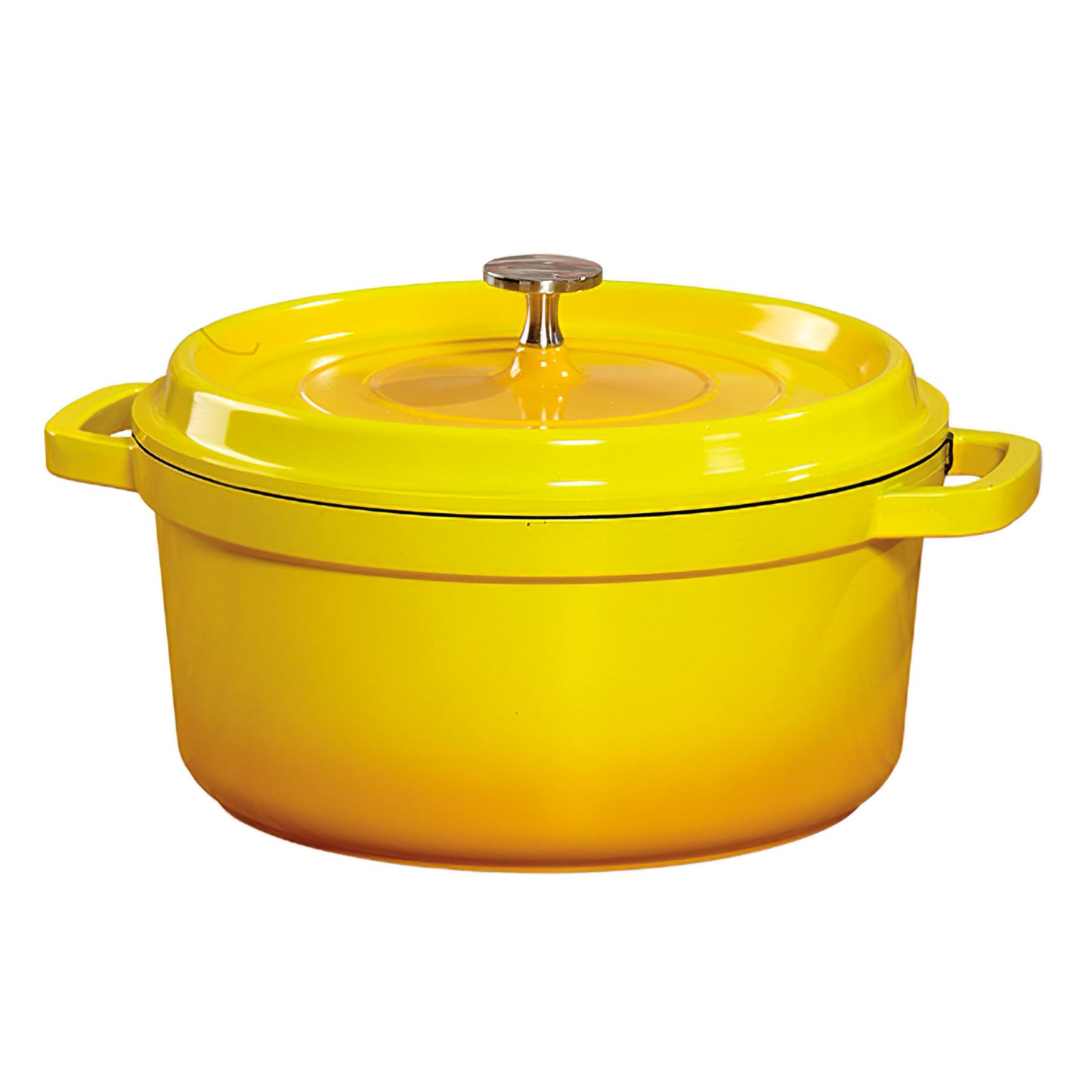 0.75 qt. (0.94 qt. Rim Full) 6" Induction Ready Round Dutch Oven w/ Lid, 2.86" Deep (Clear Coat)