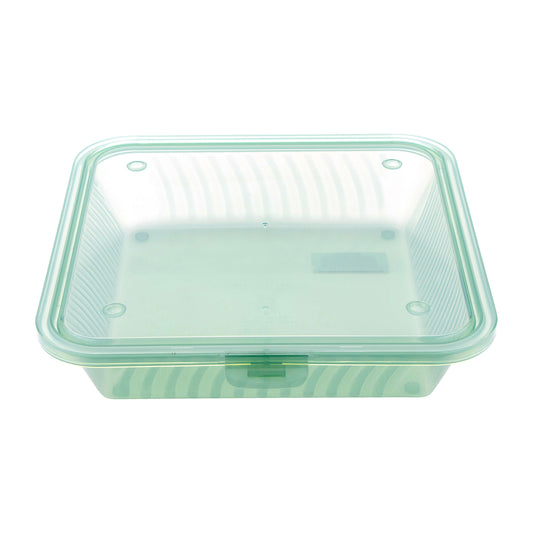 Single Entree Polypropylene, Jade, Flat Top Food Reusable Container, 9" L x 9" W x 2" H, G.E.T. Eco-Takeout's (12 Pack)