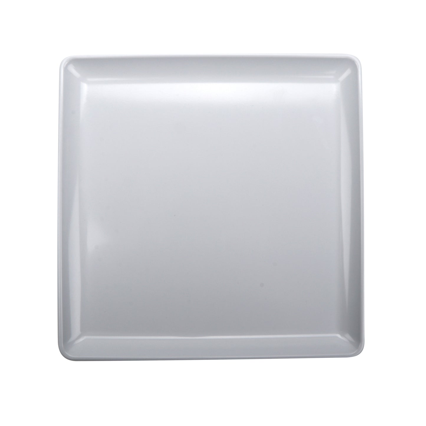 9.5" Melamine, White, Square Coupe Plate, G.E.T. Midtown (12 Pack)