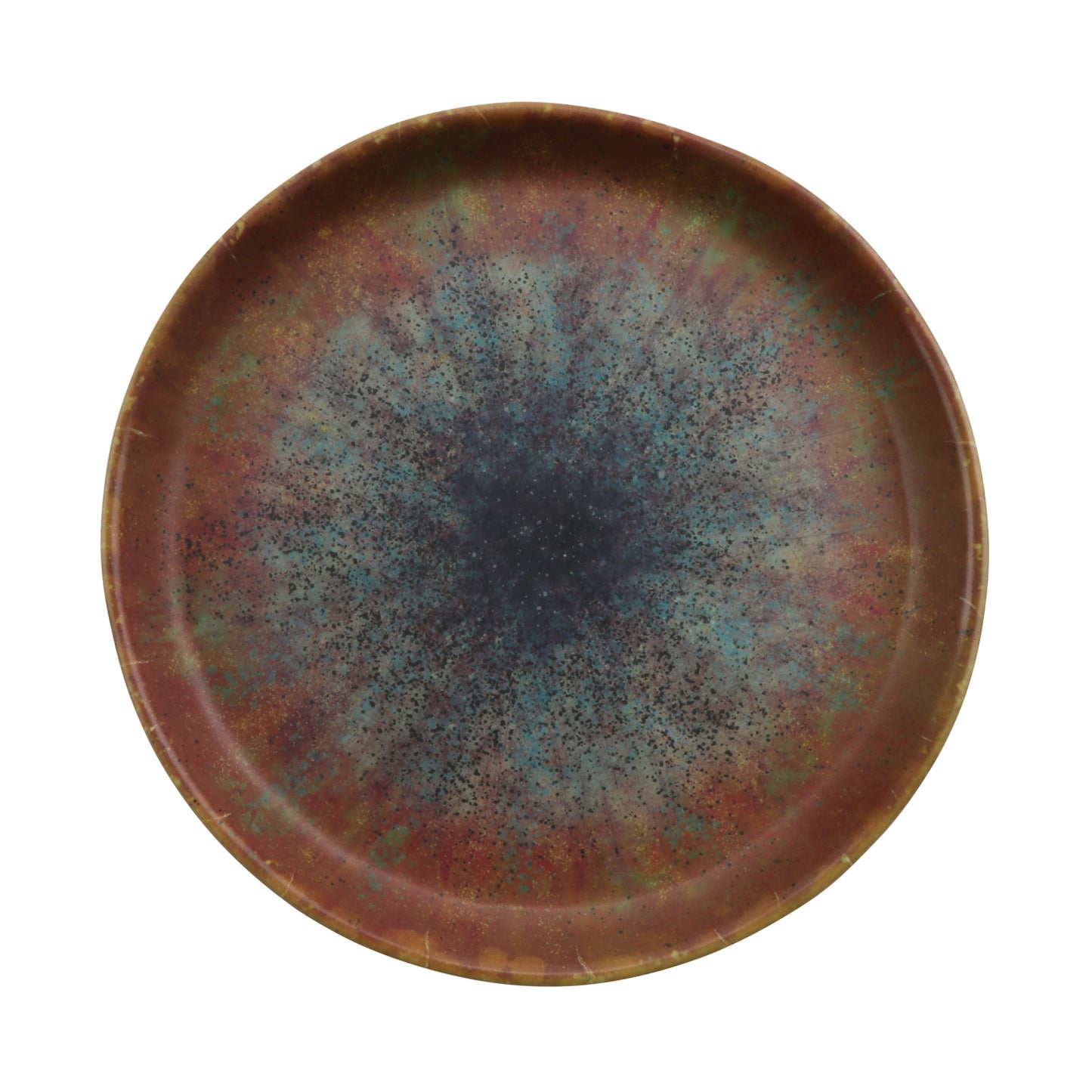 6" savor clay azula iris round melamine plate, 6"L x 6"W x 0.75"H, GET, cheforward