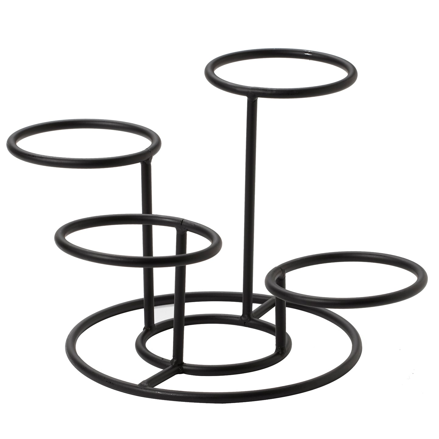 4 ring black bowl stand ,gage on entire stand 8 mm, ring in
