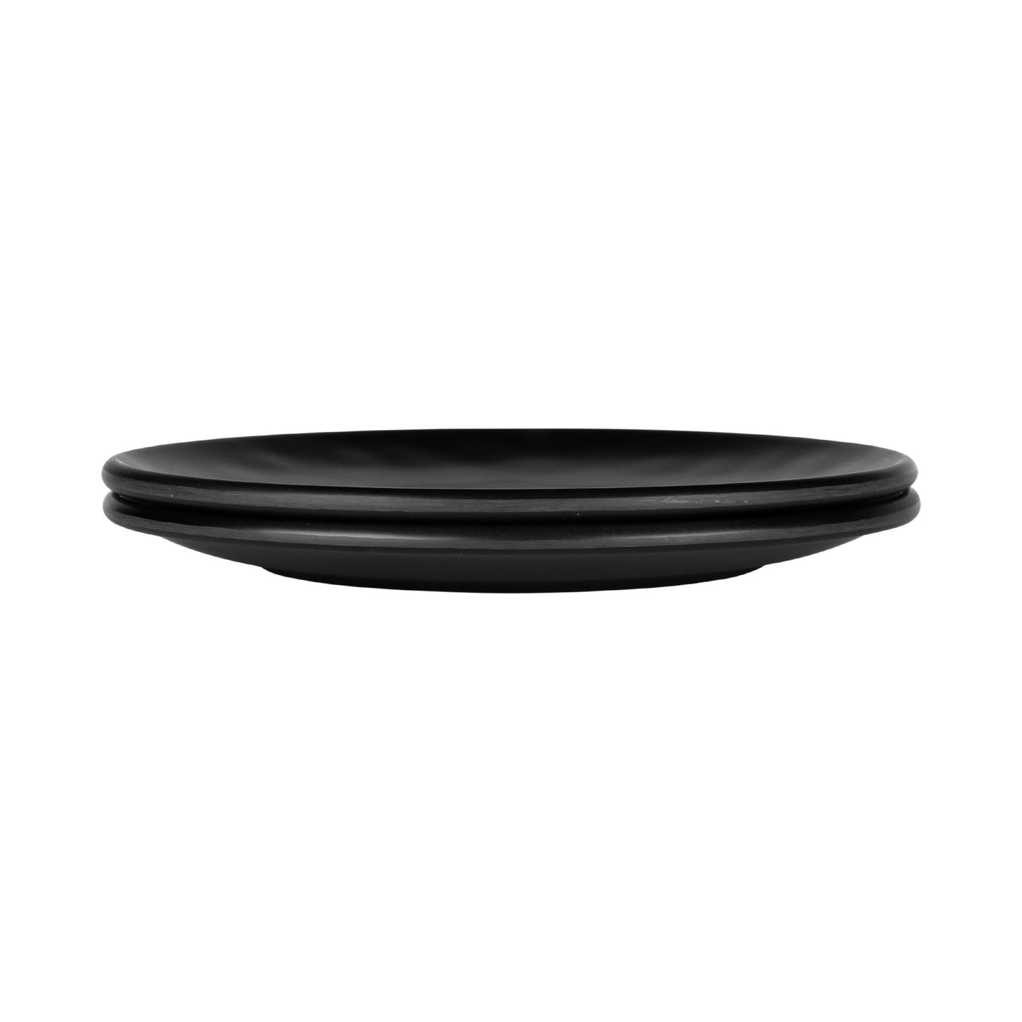 Melamine Round Plate - Black