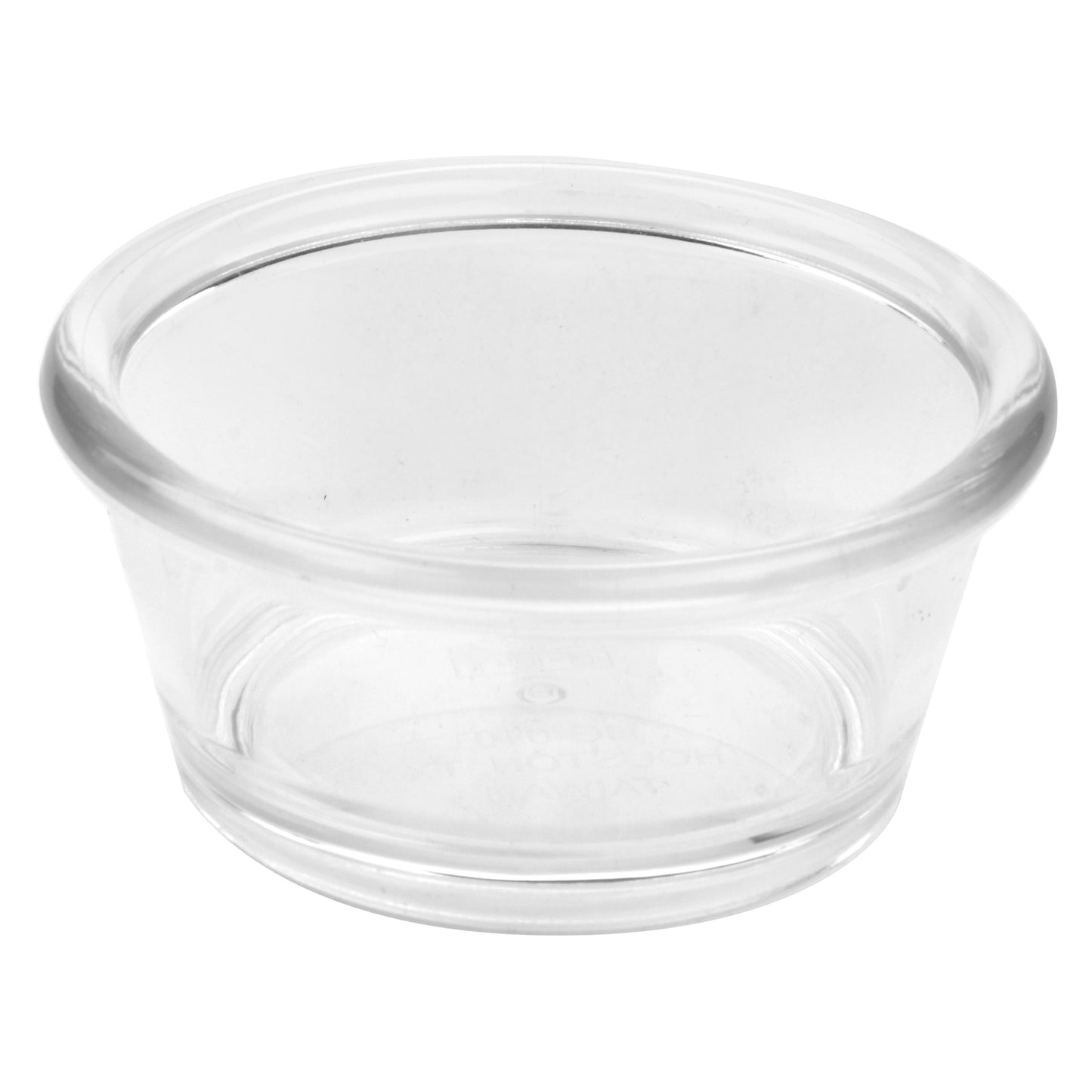 1 oz. Clear, SAN, Ramekin, 2.375" Top Dia., 1.125" Tall, 0.75" Deep, G.E.T. Ramekins (12 Pack)