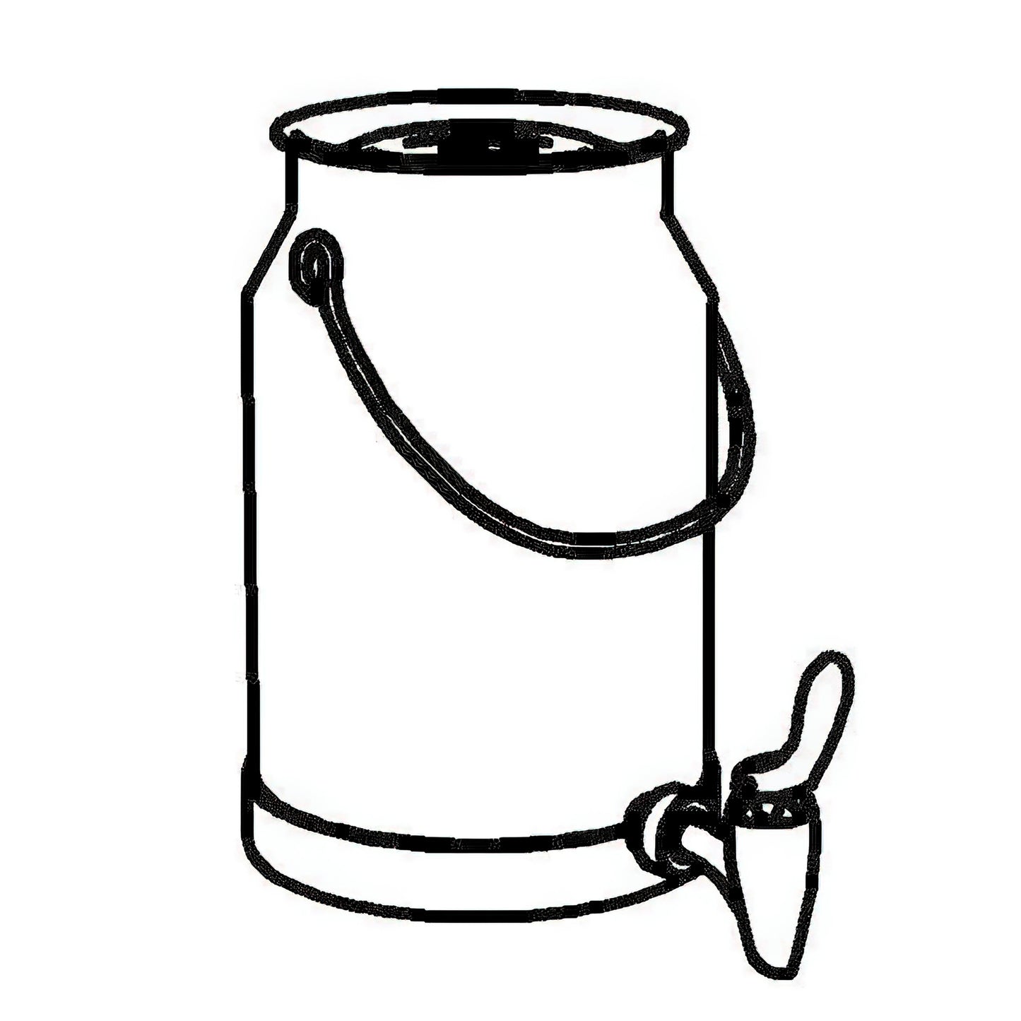 SPARE Spare Container Milk Can 5 l, Model Stainless Stee