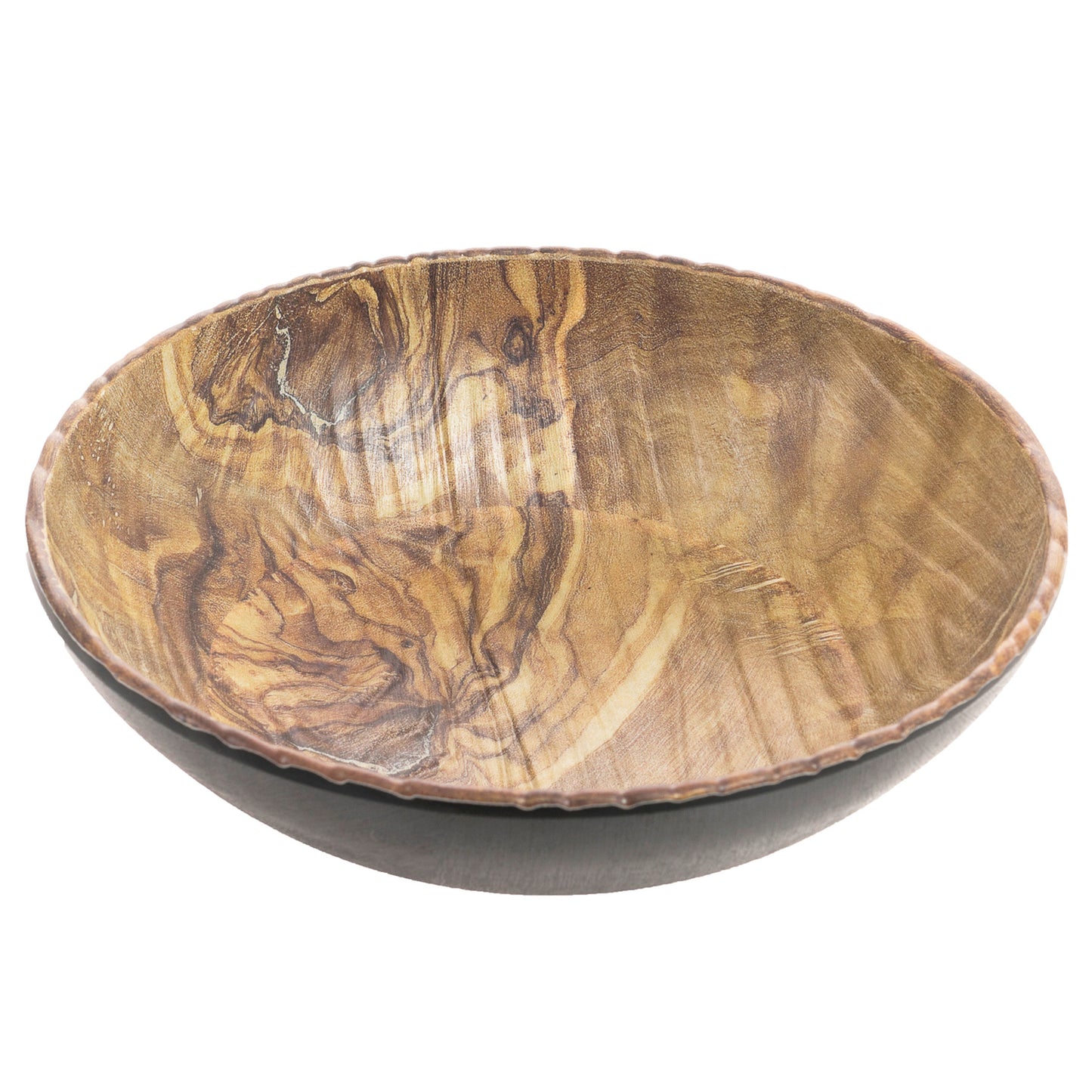 72 oz sustain stone natural with black exterior buffet melamine bowl (large), 10"L x 10"W x 3.75"H, GET, cheforward