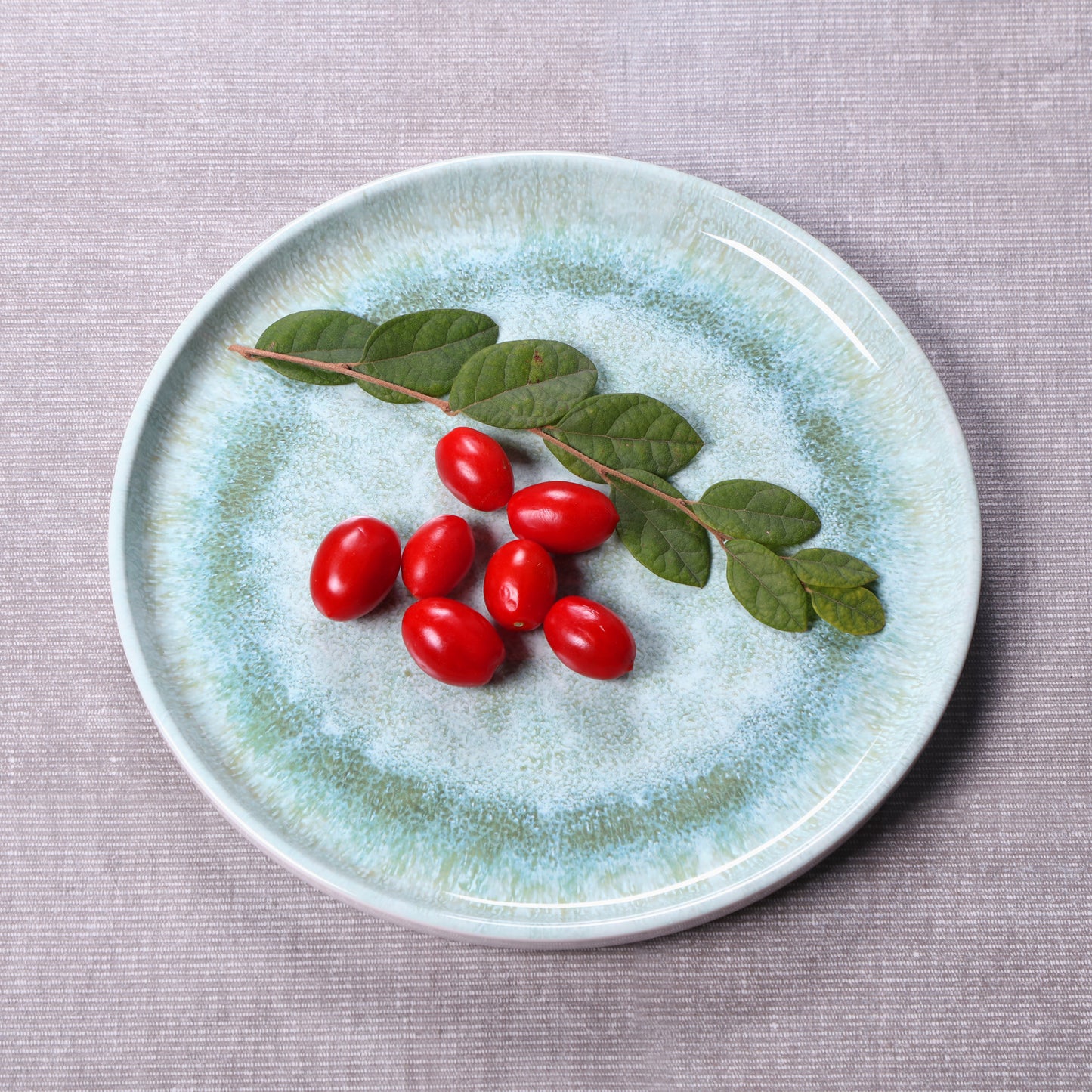 Melamine Round Plate - Sea Moss