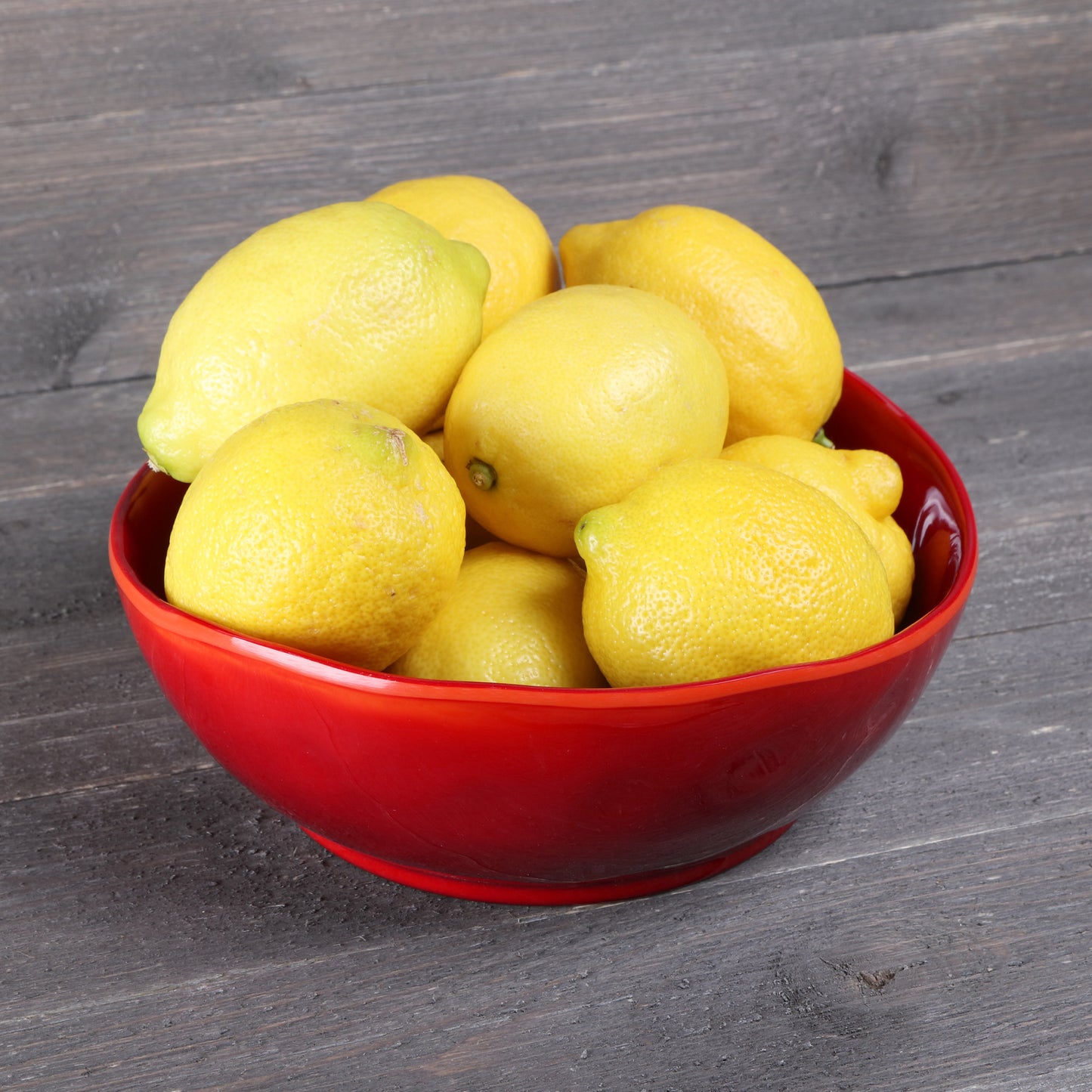 Melamine Irregular Round Bowl - Red Glaze