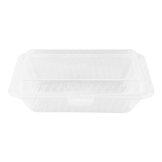 Half Size, Polypropylene, Clear, Food Reusable Container, 9" L x 6.5" W x 2.75" H, G.E.T. Eco-Takeout's (12 Pack)