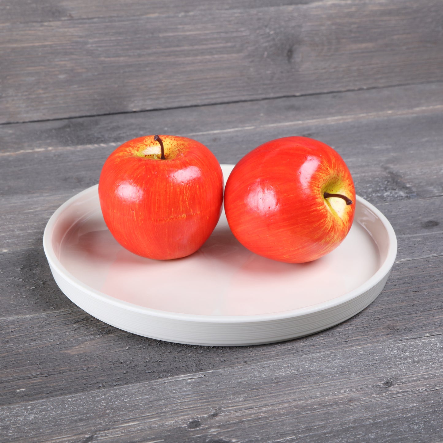 Melamine Round Coupe Plate - Cream Glaze