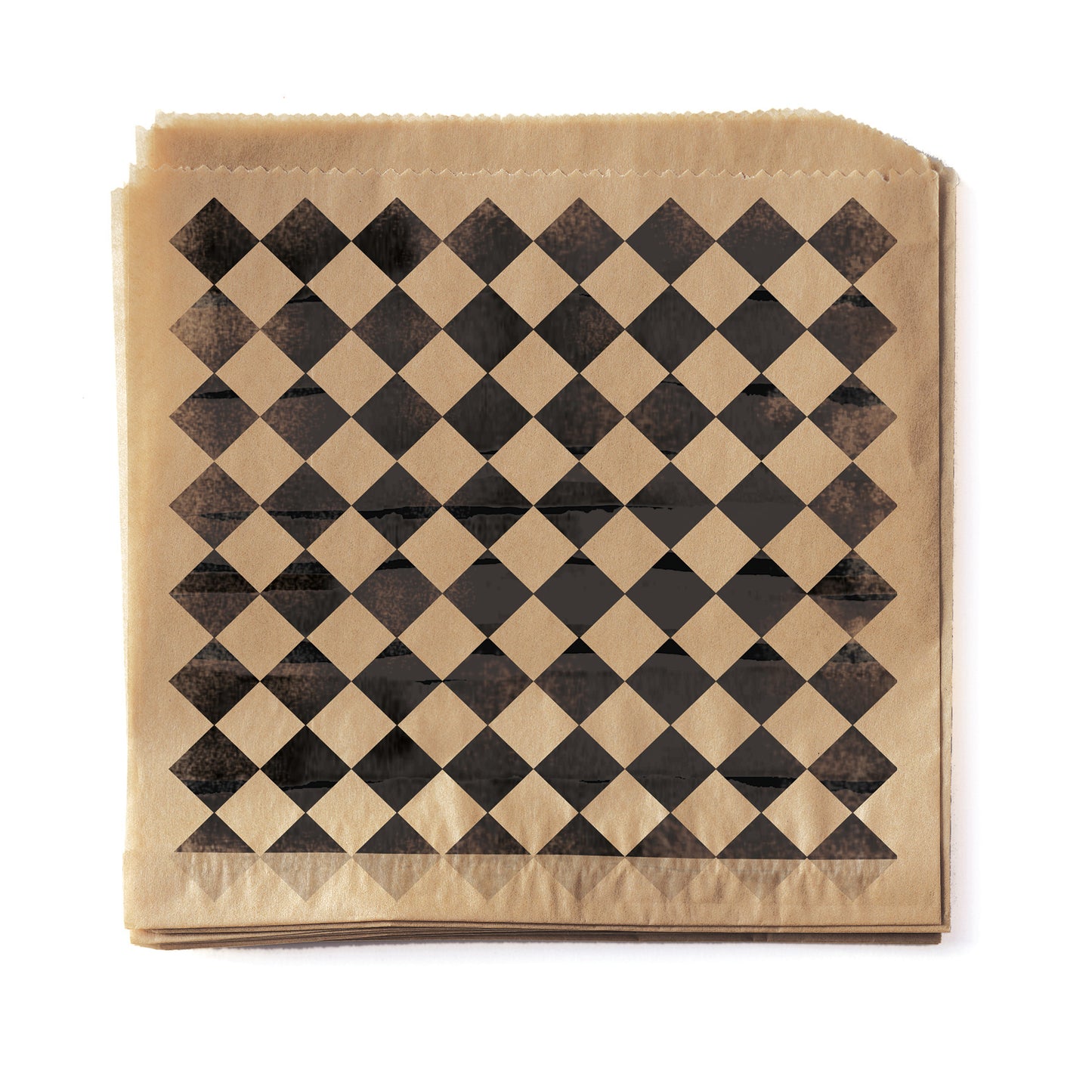 7" x 7" Food-Safe Double-Open Bag / Wire Cone Basket Liner