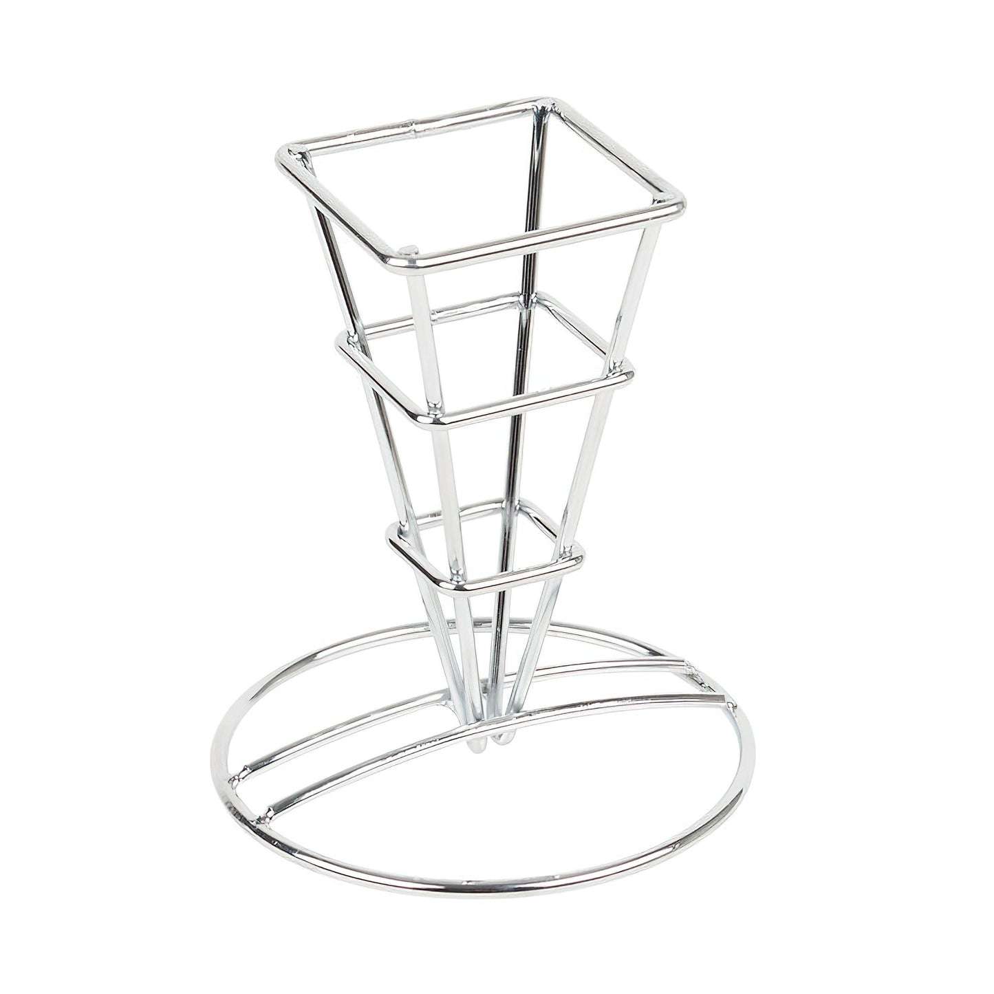 Square Metal Cone French Fry Holder