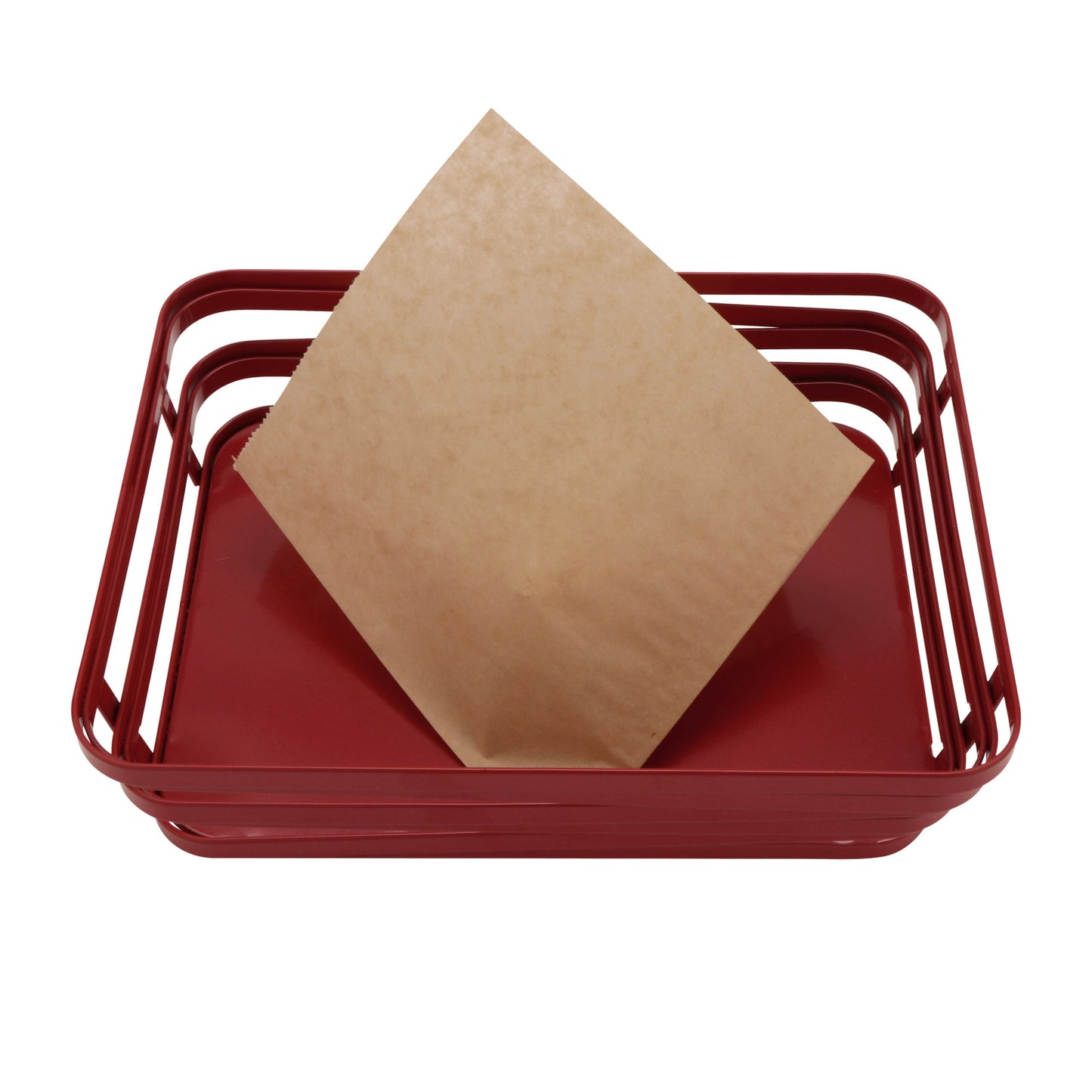 6" x 5.5" Food-Safe Double-Open Bag / Wire Cone Basket Liner / Deli Wrap, Brown, 2000 pieces./cs.