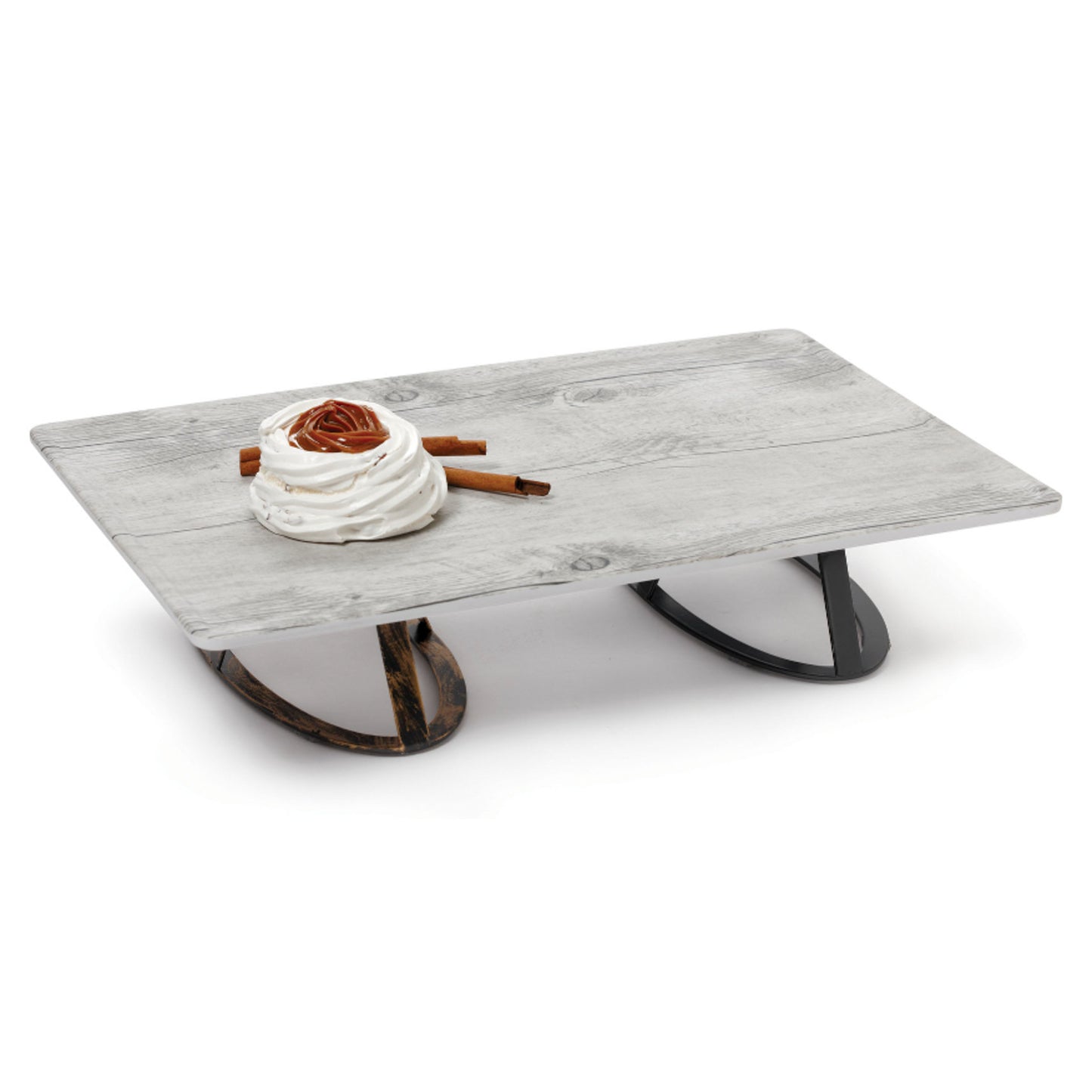 18" x 12" Rectangular Melamine Faux White Birch Wood Display Board, 0.75" tall (fits MTS-OV3, MTS-OV6, MTS-OV9 Metal Stand), G.E.T. Madison Avenue