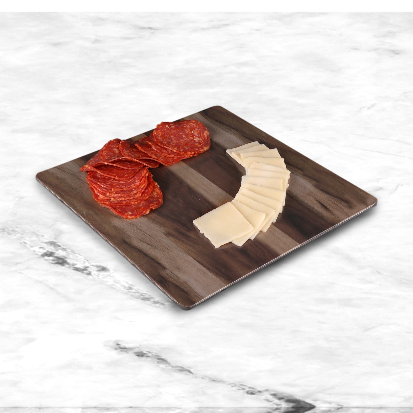 Melamine Square Faux Wood - Hickory Wood