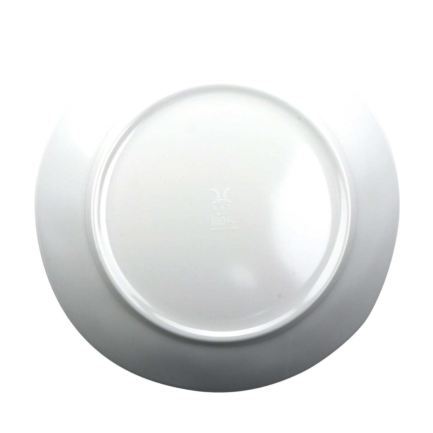 28 oz. Melamine, Irregular Bowl, (30 oz. rim-full) 10.75" Top Dia., 1'' Deep, G.E.T French Mill (12 Pack)