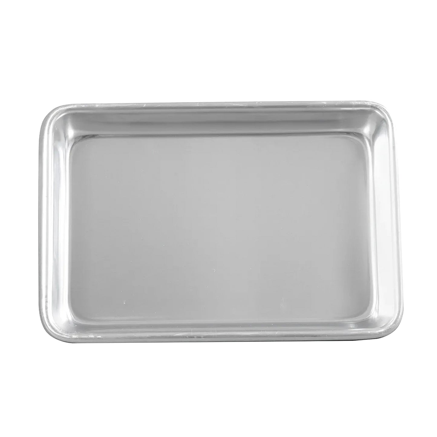 9" x 6" Rectangular Aluminum Serving Tray, 1" tall