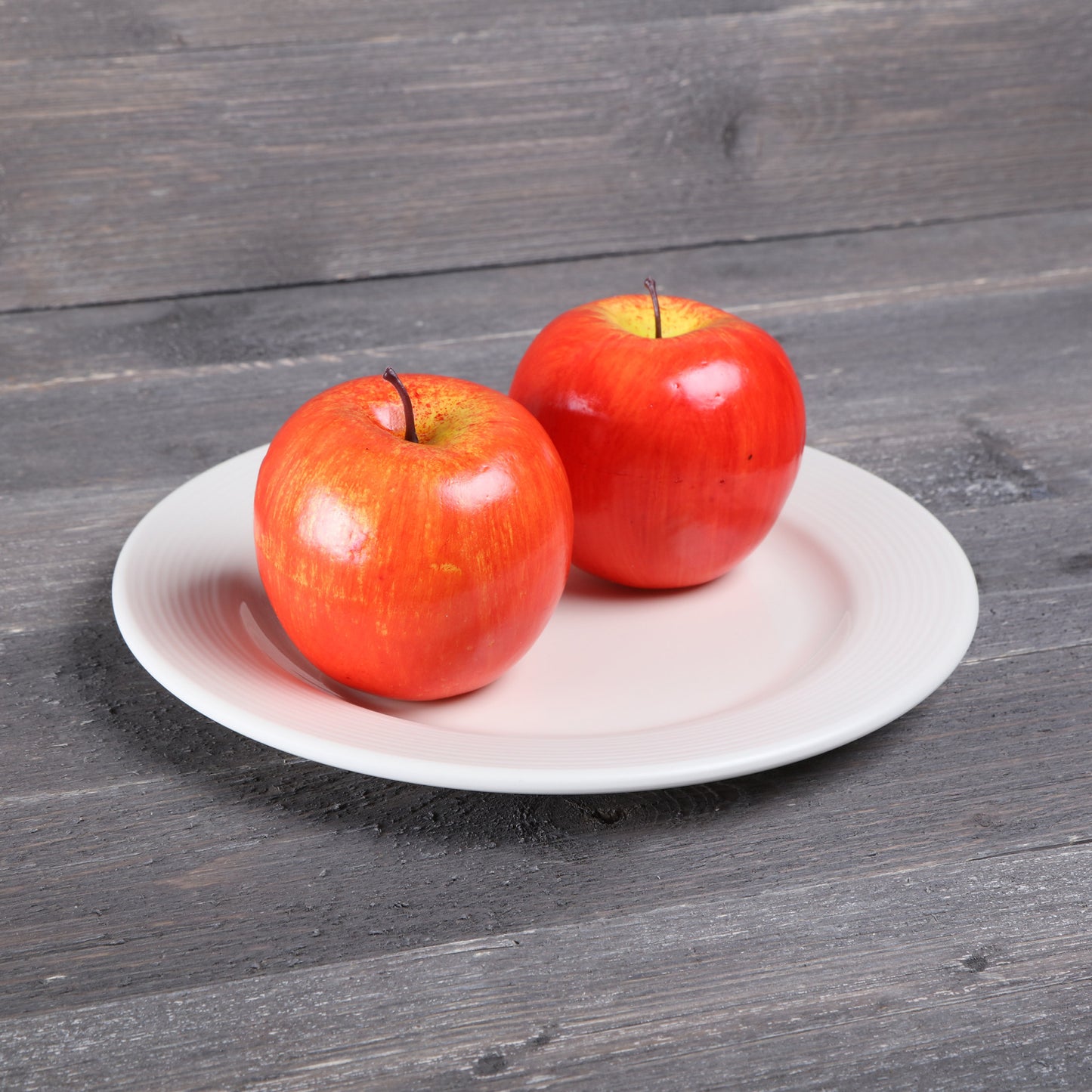 Melamine Round Plate - Cream Glaze