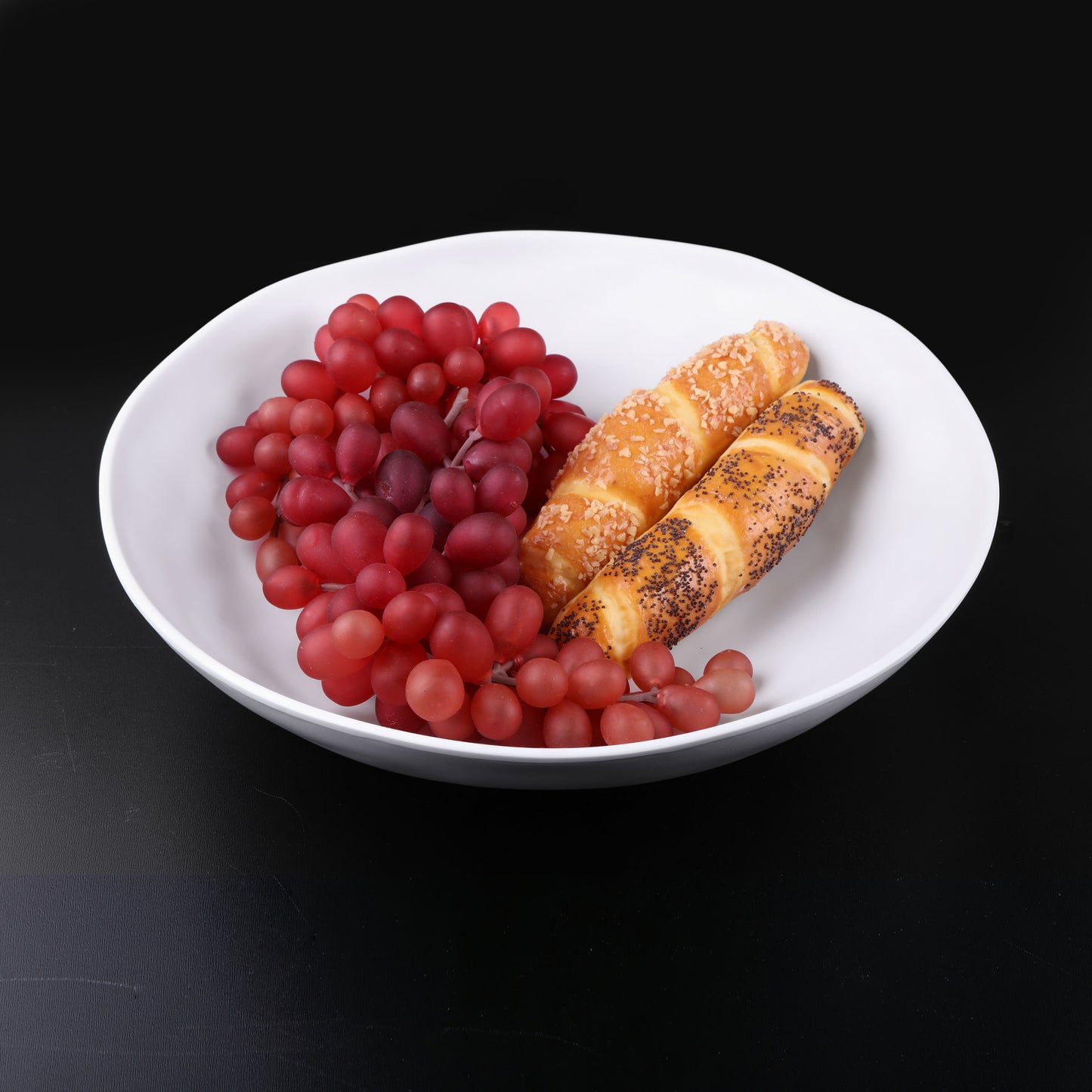 Melamine Round Bowl - White