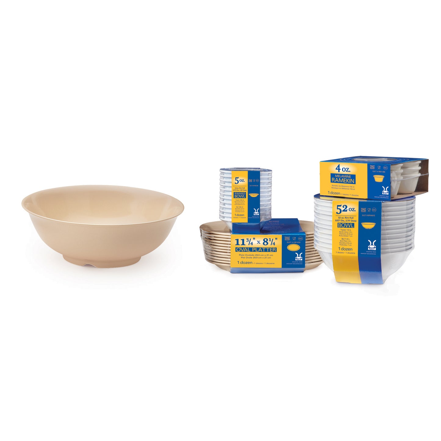 2.3 qt. (2.3 qt. Rim-Full), 9.75" Bowl, 3" Deep. Special Packaging (12 Pack)