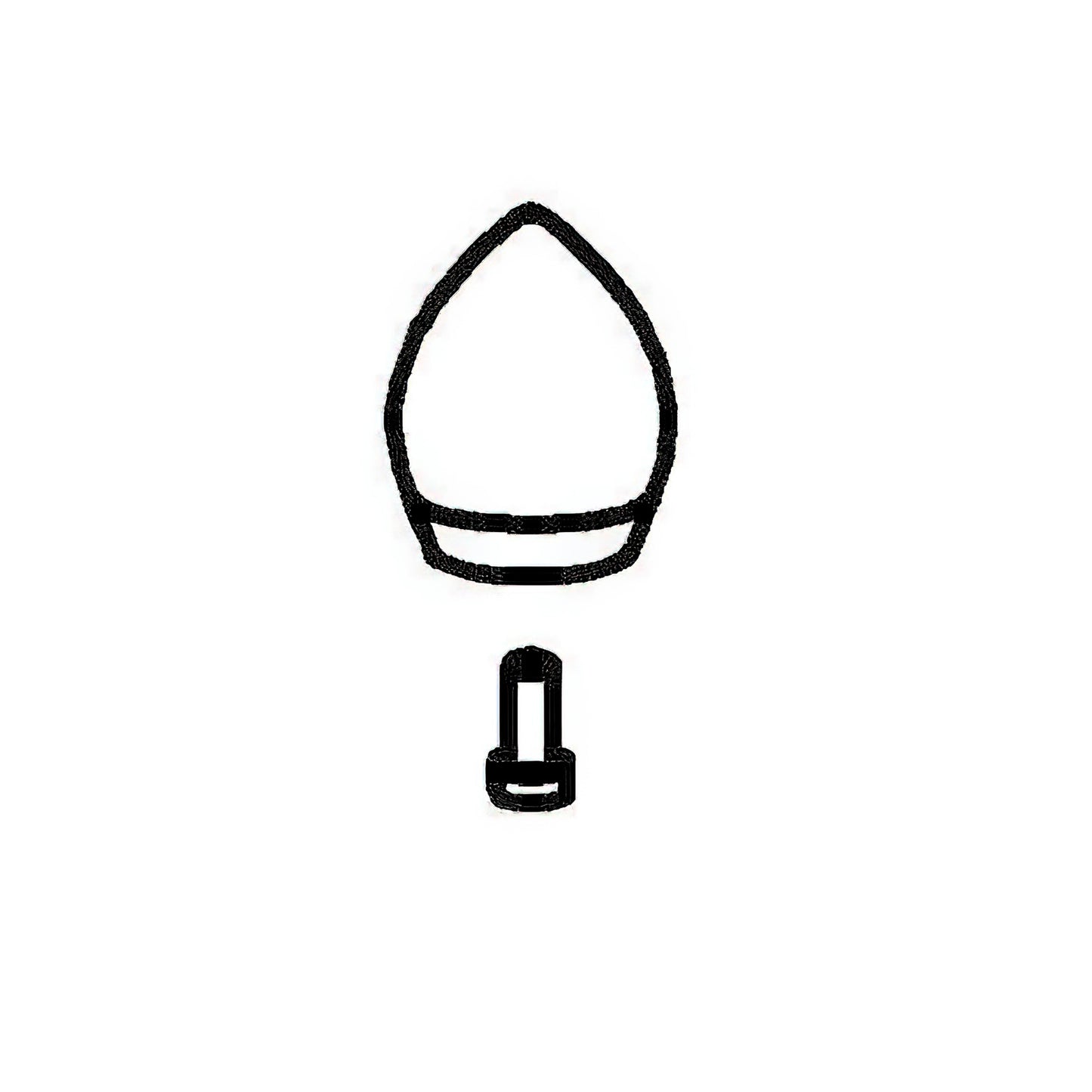 SPARE Knob Stainless Steel Handle with screw 9 l (24 c