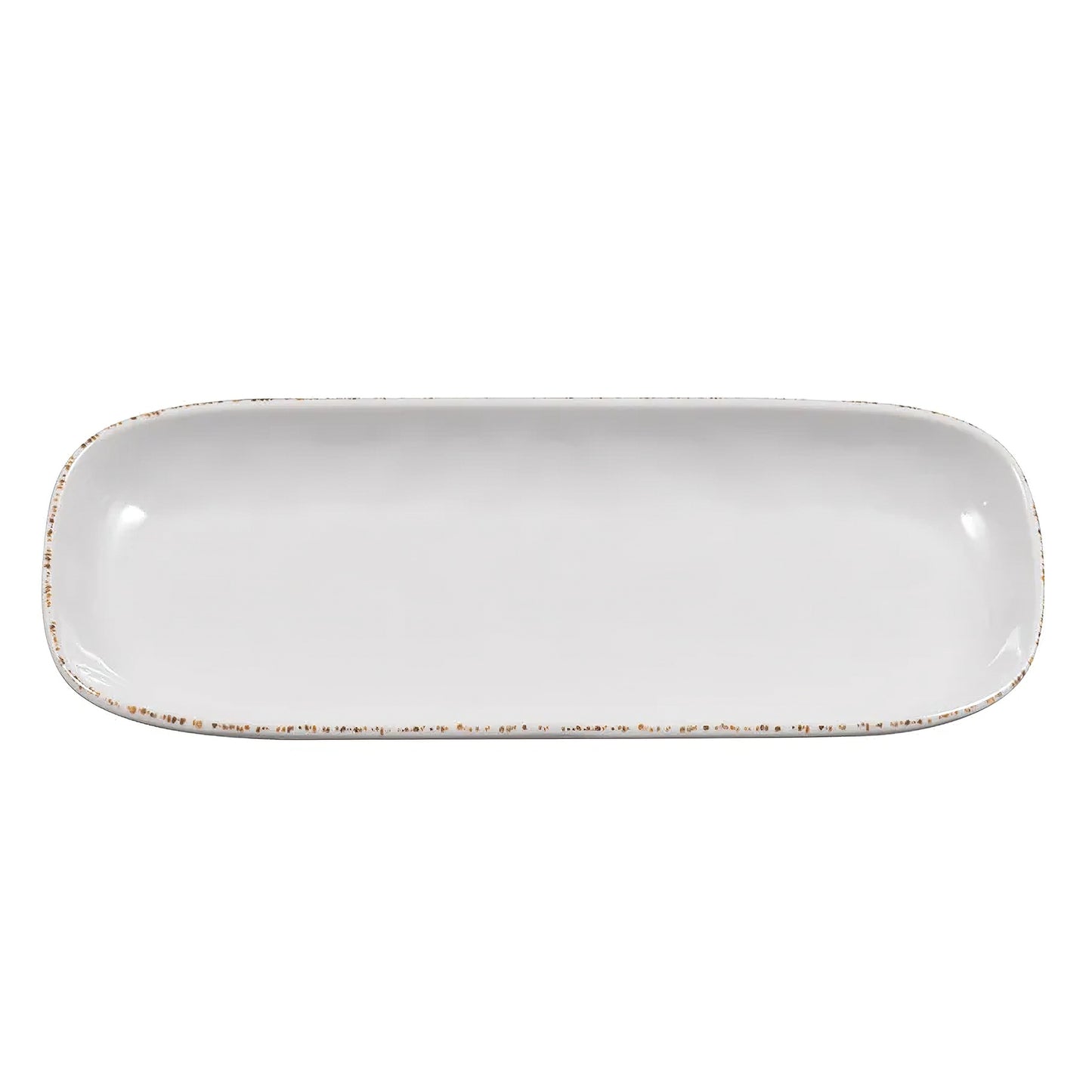 14" x 5.5" Melamine, Irregular Rectangular Platter