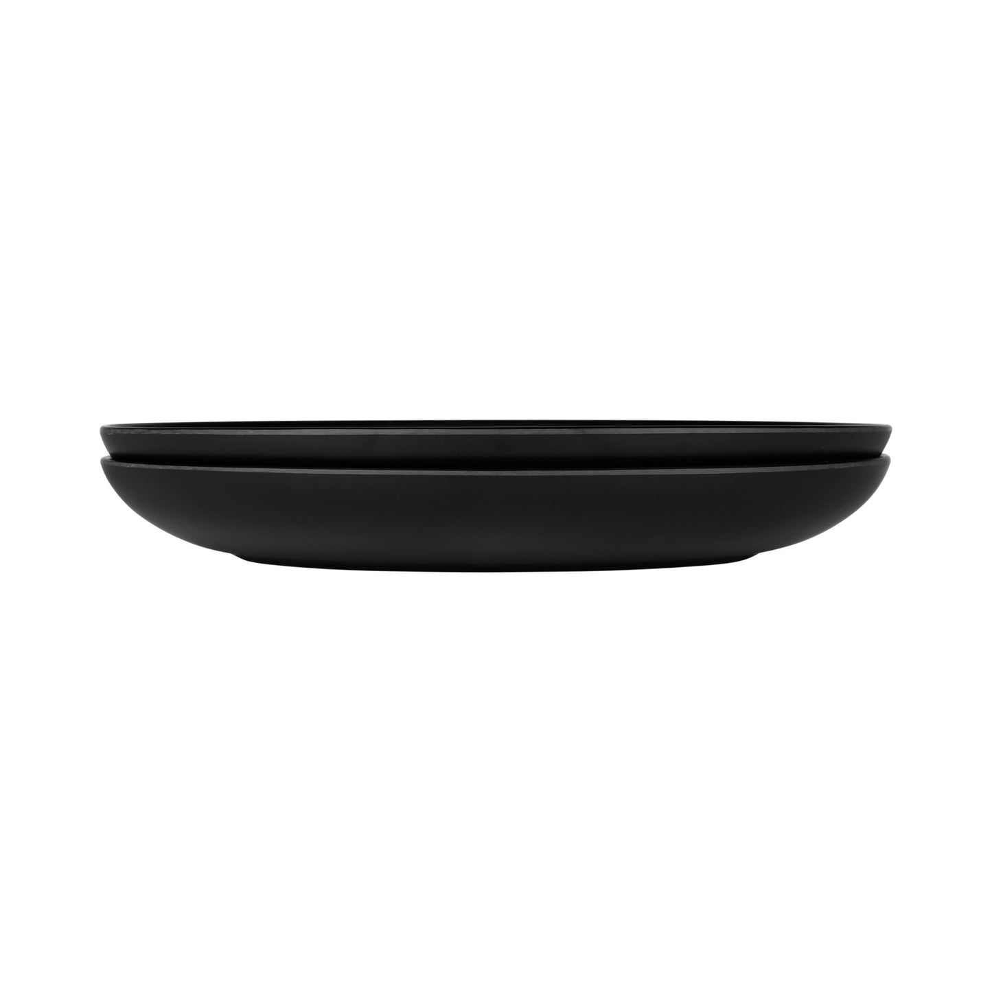 Melamine Deep Oval Plate - Black