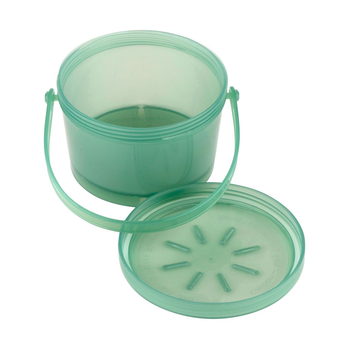 12 oz. Rim-Full, Polypropylene, Jade, Soup Reusable Container with Handle, 4.25" Top Dia., 2.75" Tall, G.E.T. Eco-Takeout's (12 Pack)
