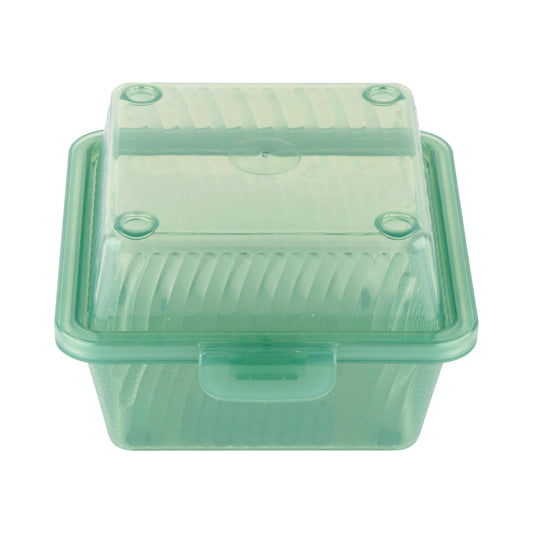 Single Entree, Jade, Polypropylene, Food Reusable Container, 5" L x 5" W x 3.25" H, G.E.T. Eco-Takeout's (12 Pack)