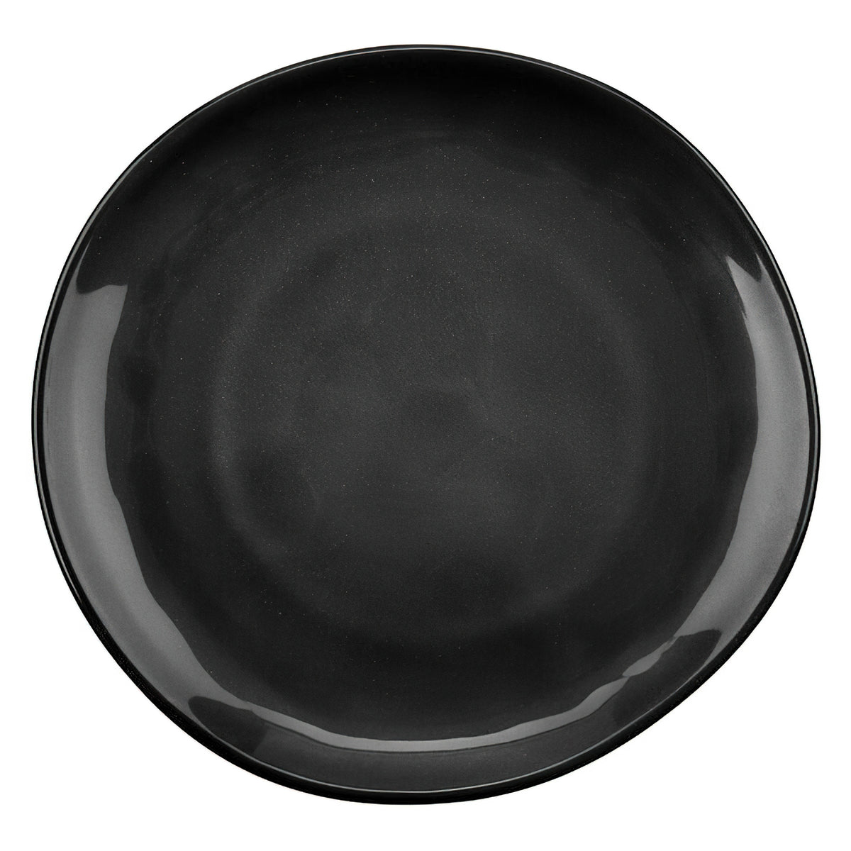 10.5" Melamine, Irregular Round Coupe Plate, Stardust. GET, Cosmo (12 Pack)