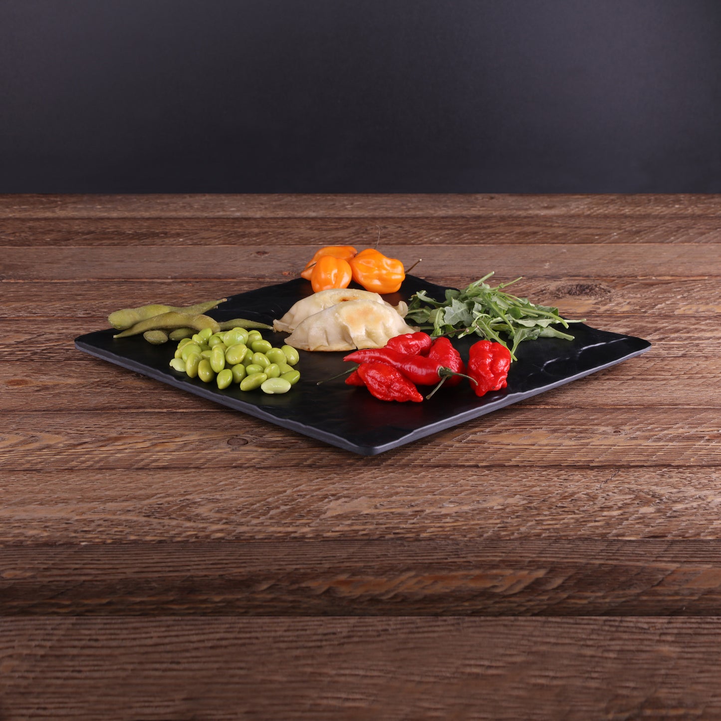 Melamine Square Faux Slate - Black