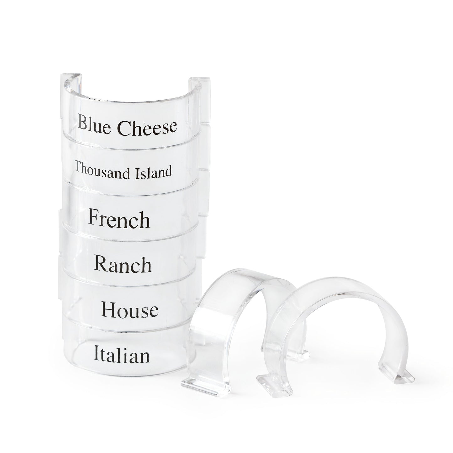Set of 8 Salad Dressing Bottle Clips