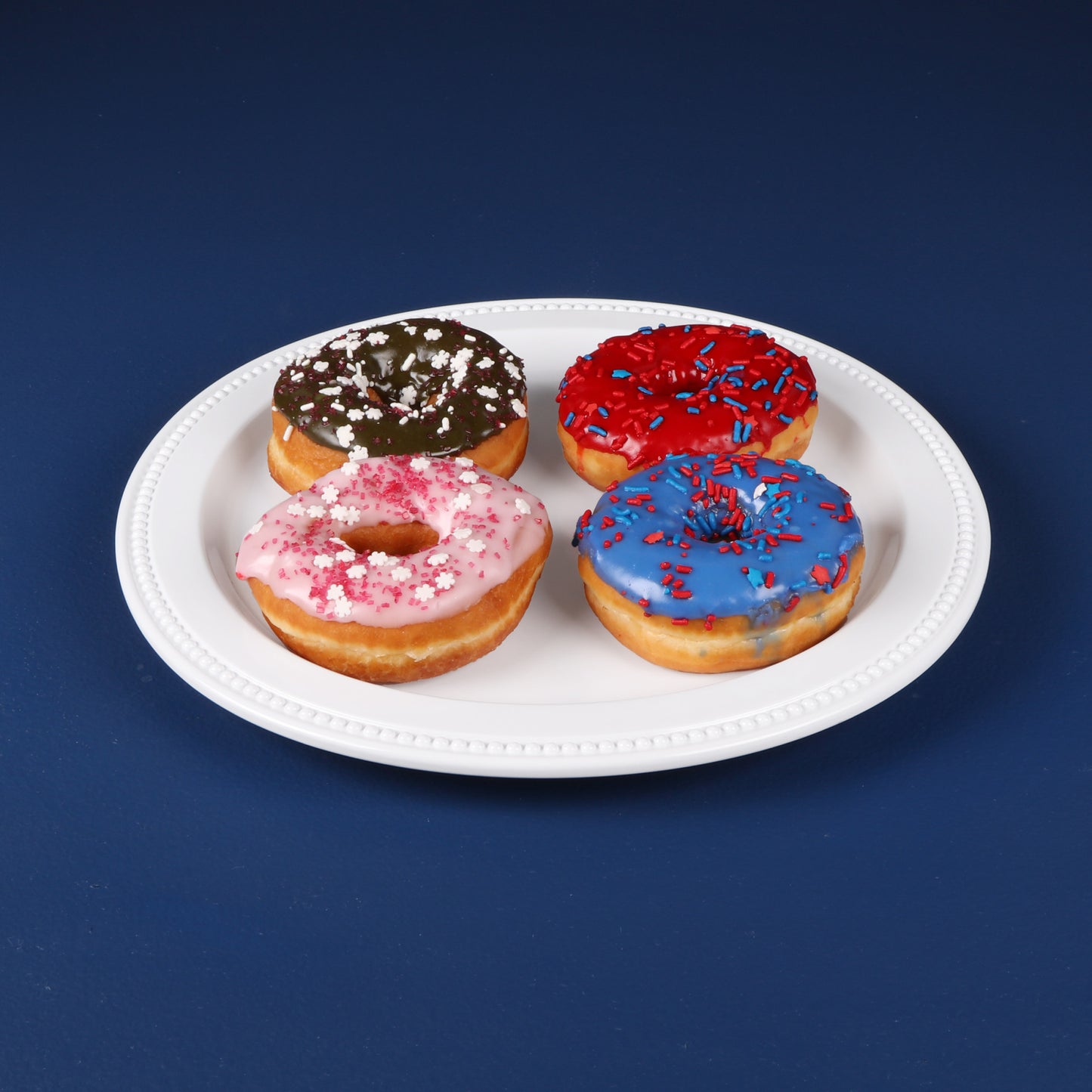 Melamine Almost Round Plate - White