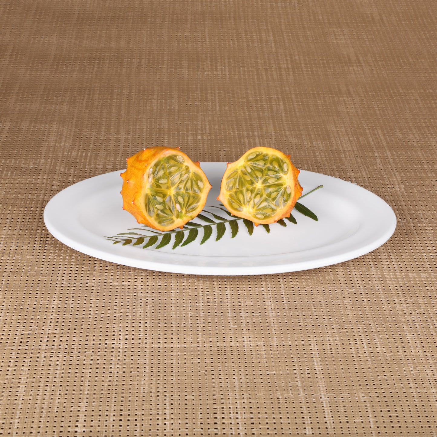 Melamine Oval Rim Platter - White