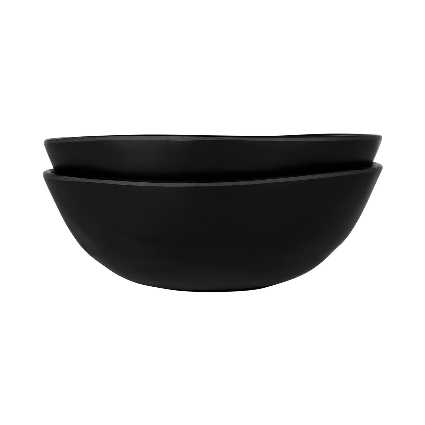 Melamine Round Bowl - Black