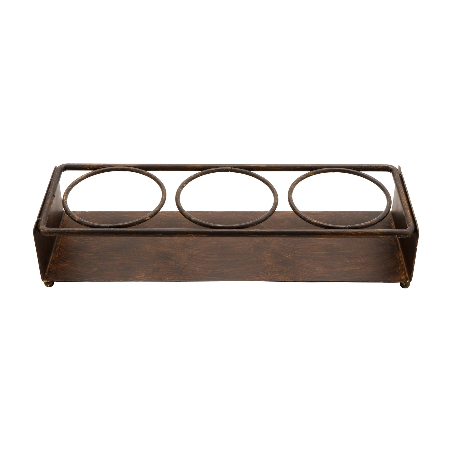 Rectangular 3-Ring Condiment Stand