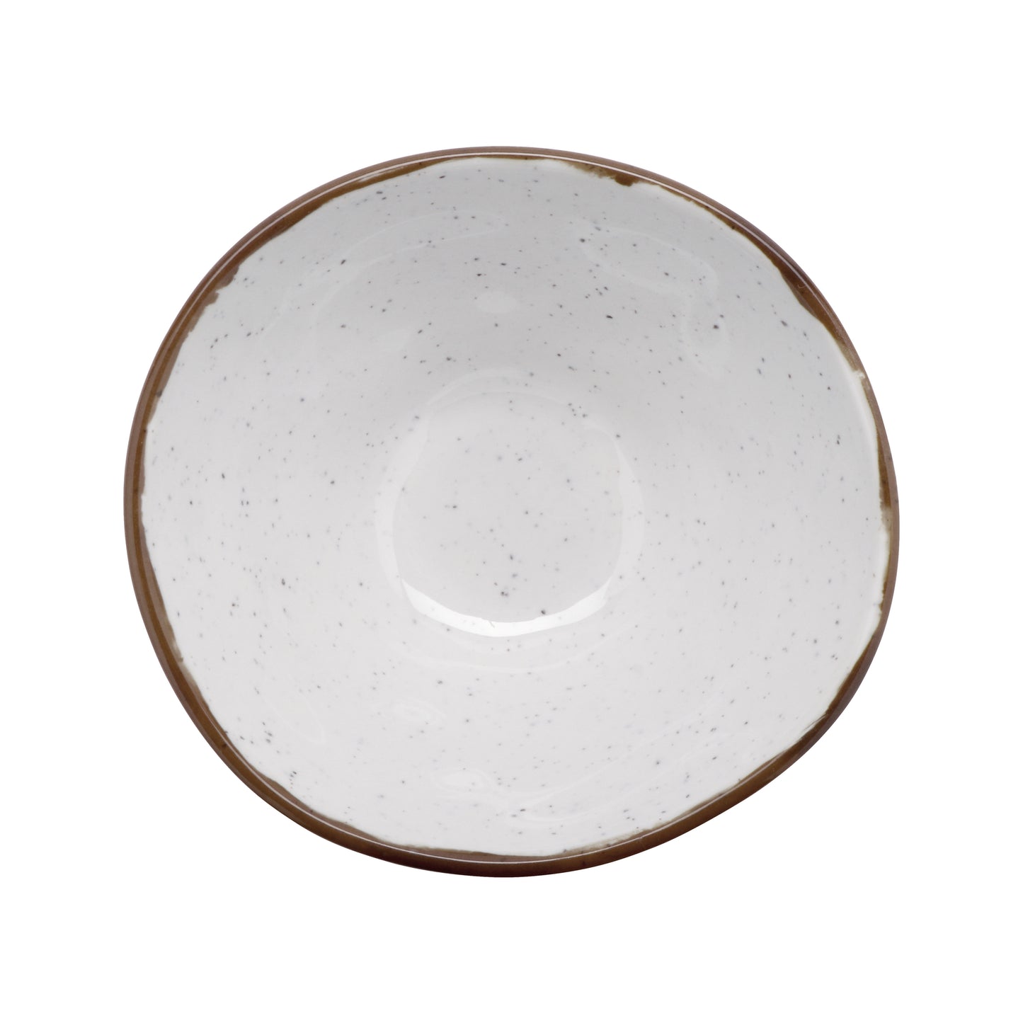 22 oz. Melamine, Irregular Bowl, (24 oz. rim-full), 6.25" Top Dia., 2.75'' Deep, G.E.T Rustic Mill (12 Pack)