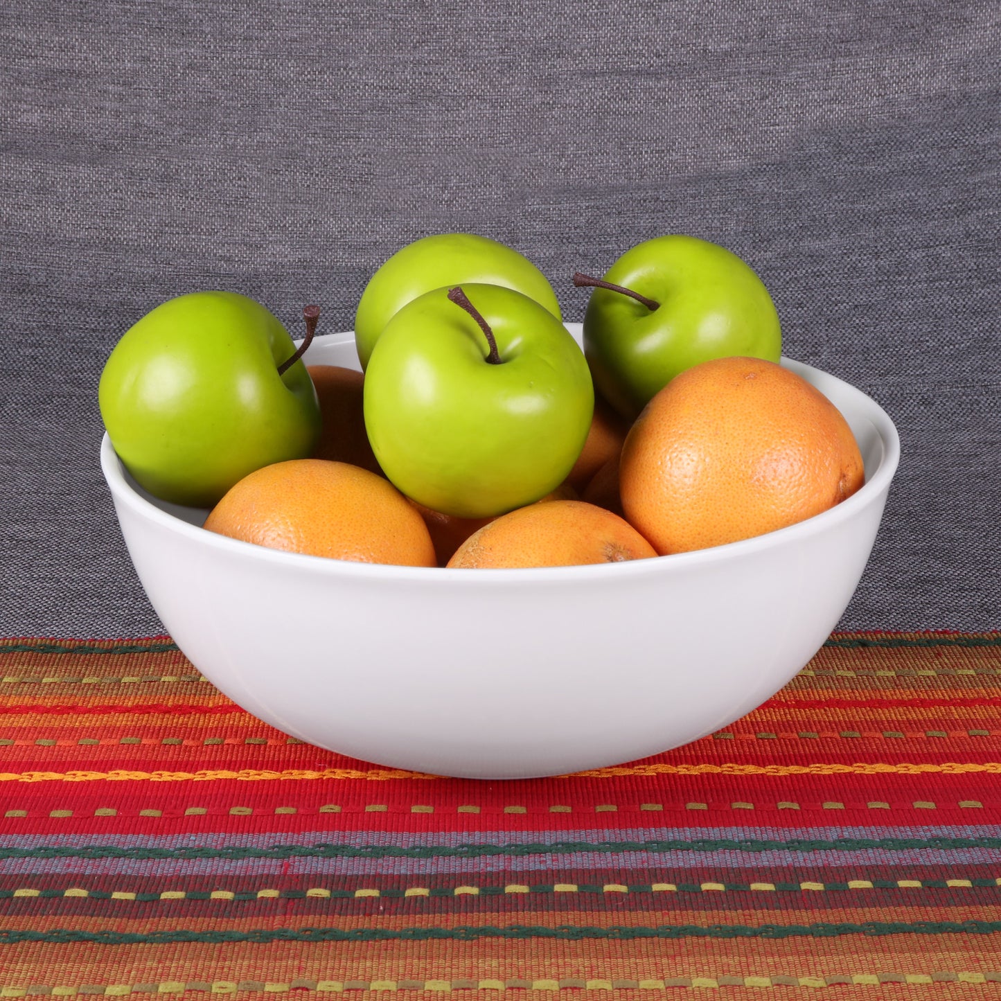 Melamine Round Bowl - White
