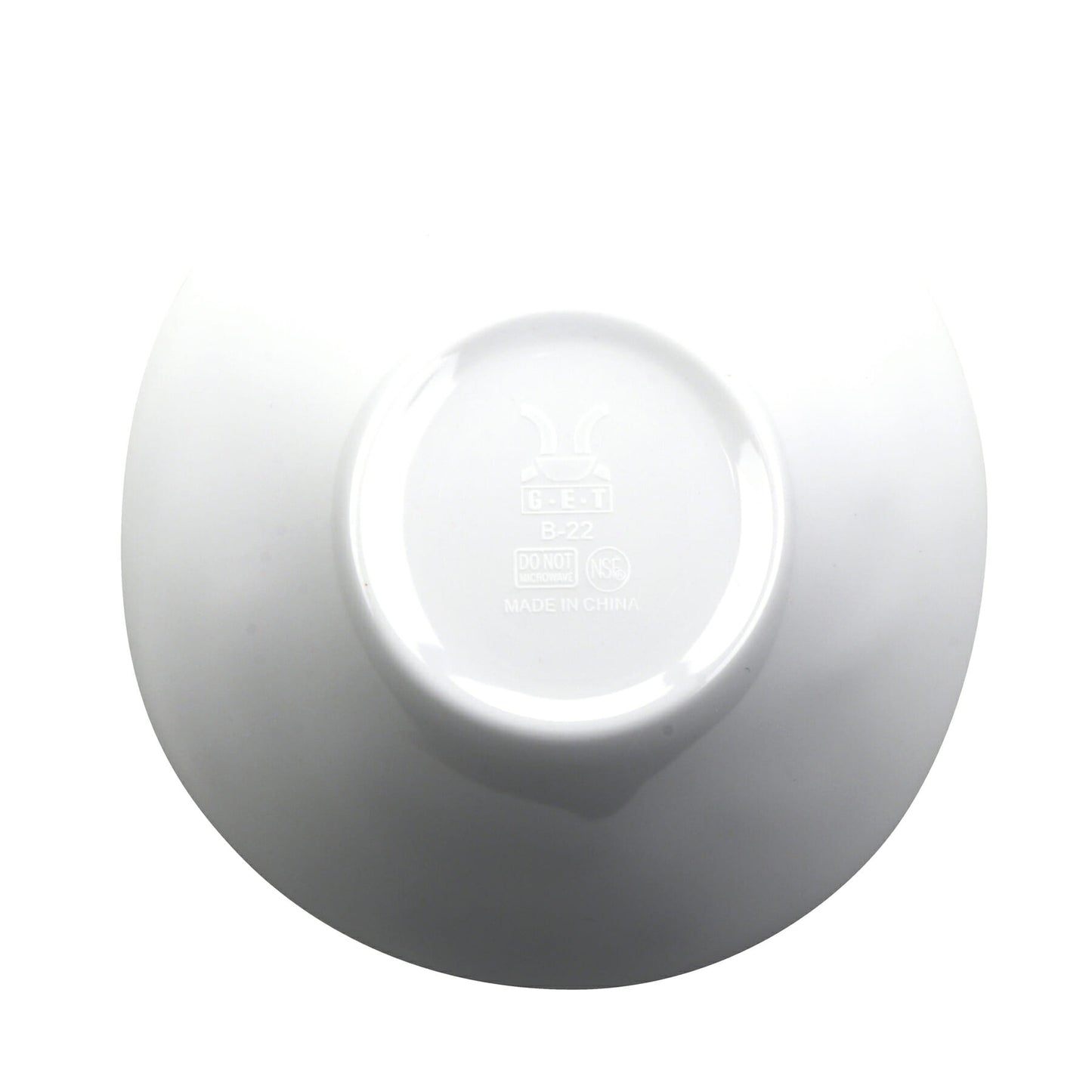 22 oz. Melamine, Irregular Bowl, (24 oz. rim-full), 6.25" Top Dia., 2.75'' Deep, G.E.T French Mill (12 Pack)