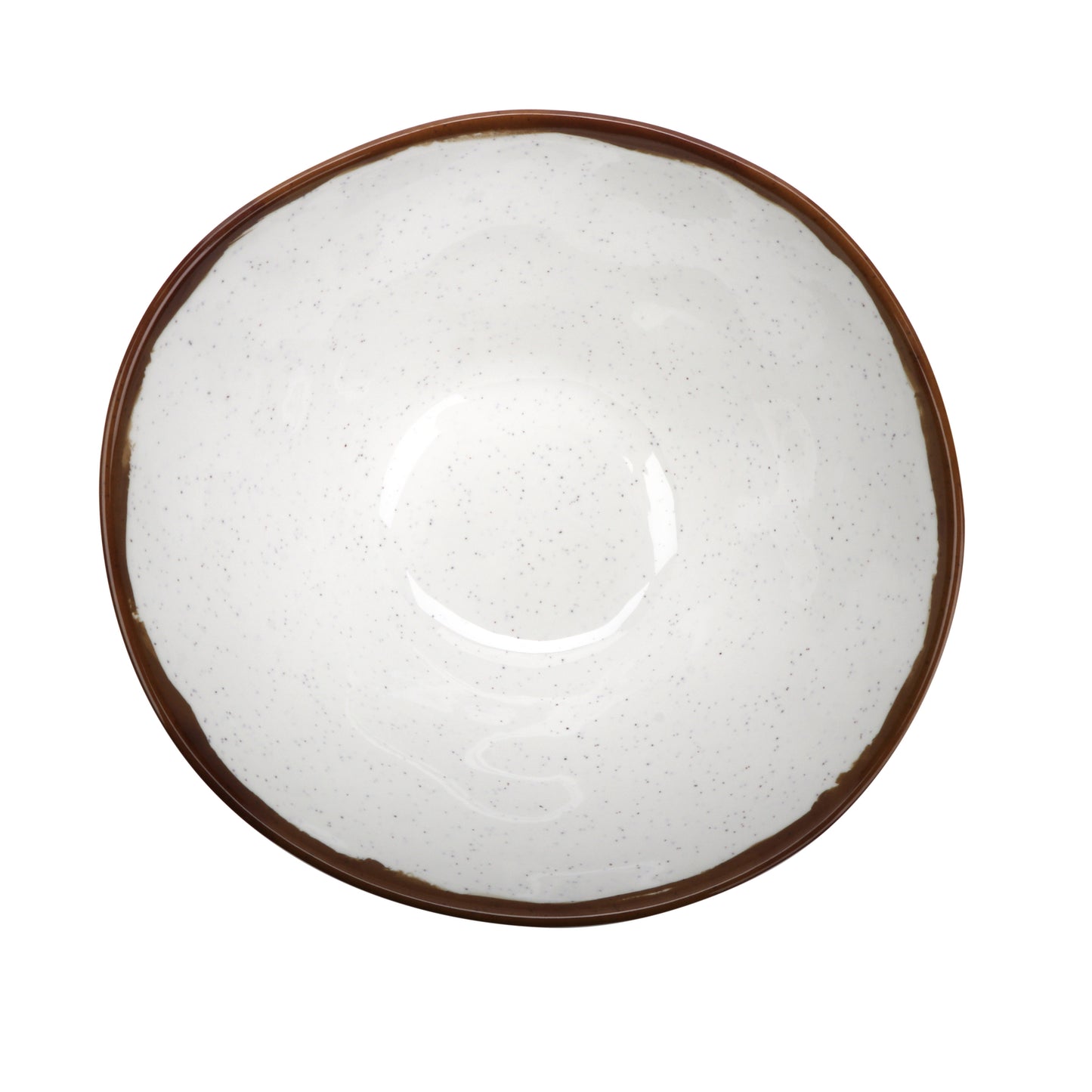 4 qt. Melamine, Round Large Display Bowl, (4.1 qt. rim-full), 11.25" Top Dia., 5" Deep, G.E.T. Rustic Mill