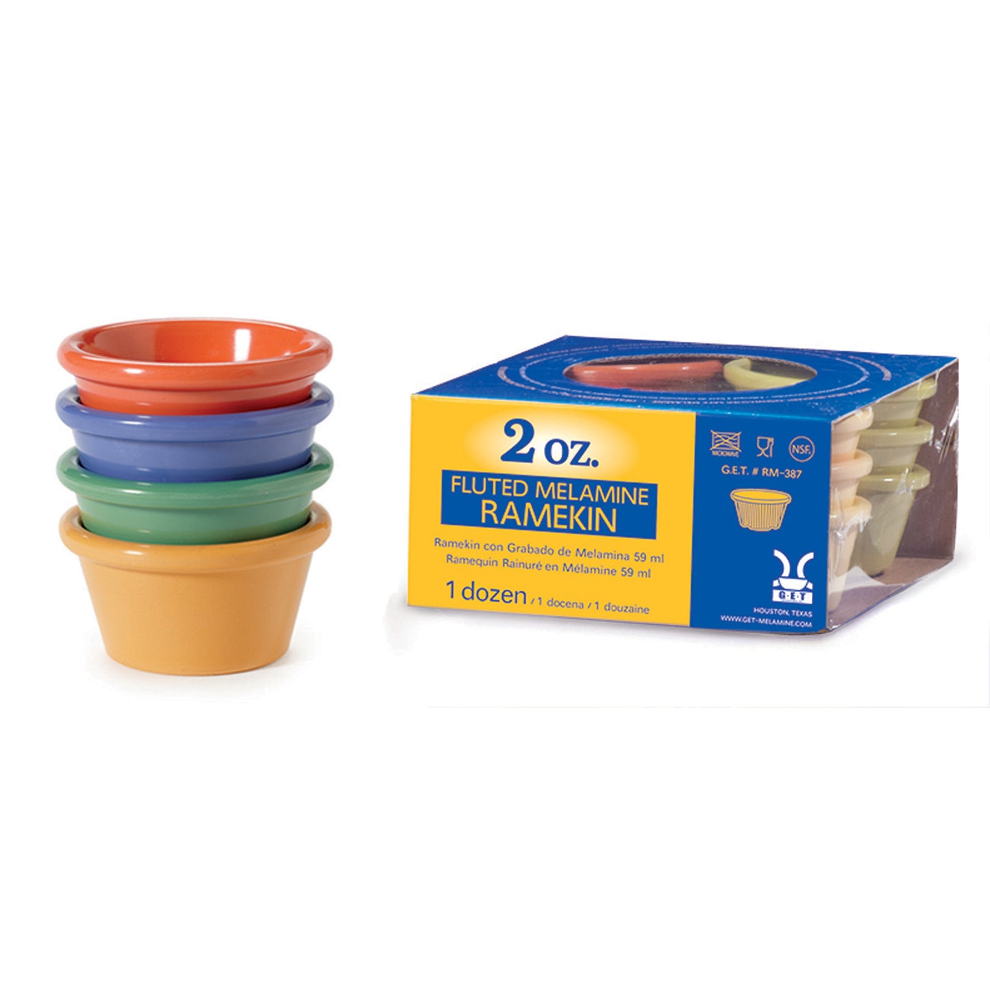 2 oz., 2.75" Ramekin, 1.5" Deep. Special Packaging (12 Pack)
