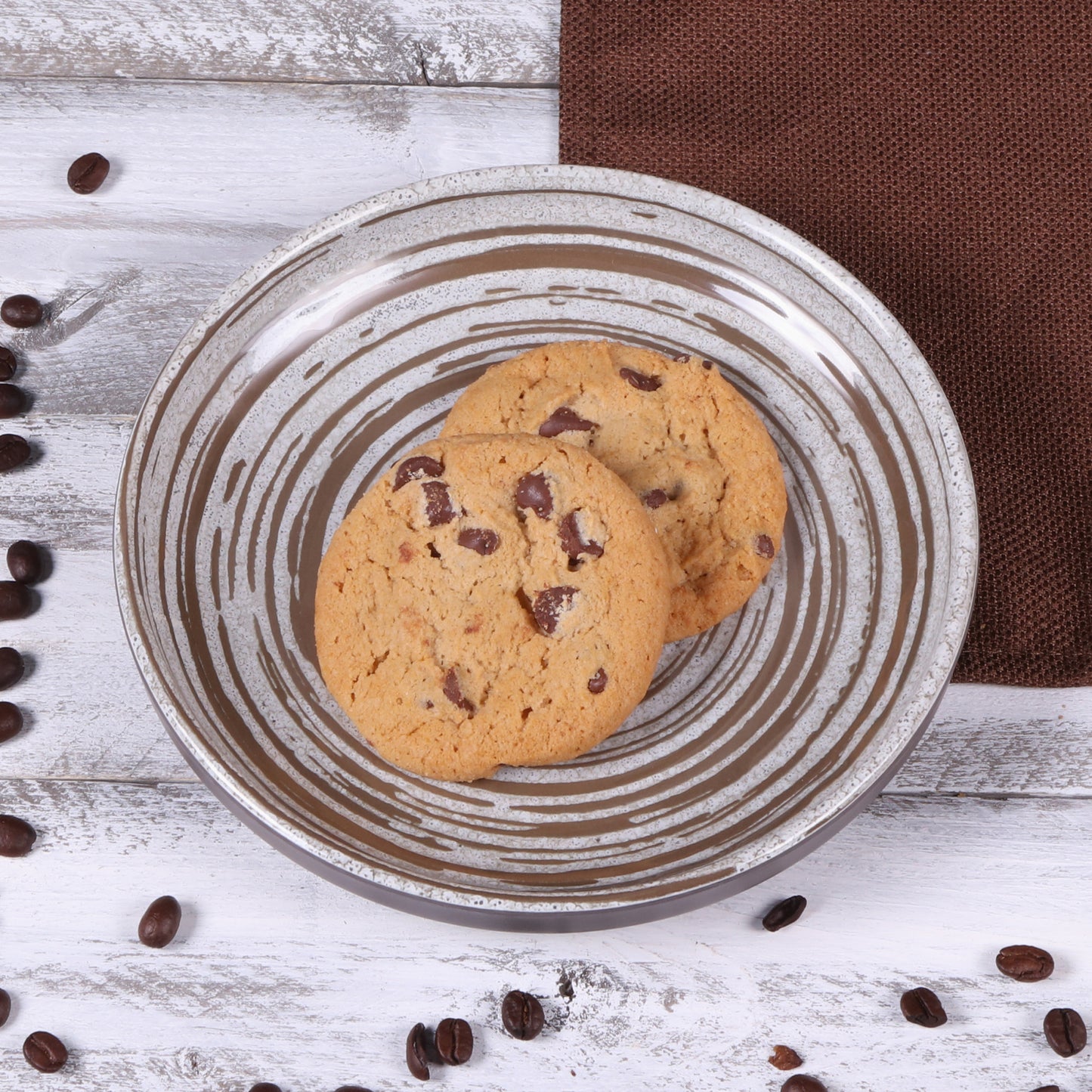 Melamine Round Coupe Plate - Stardust White