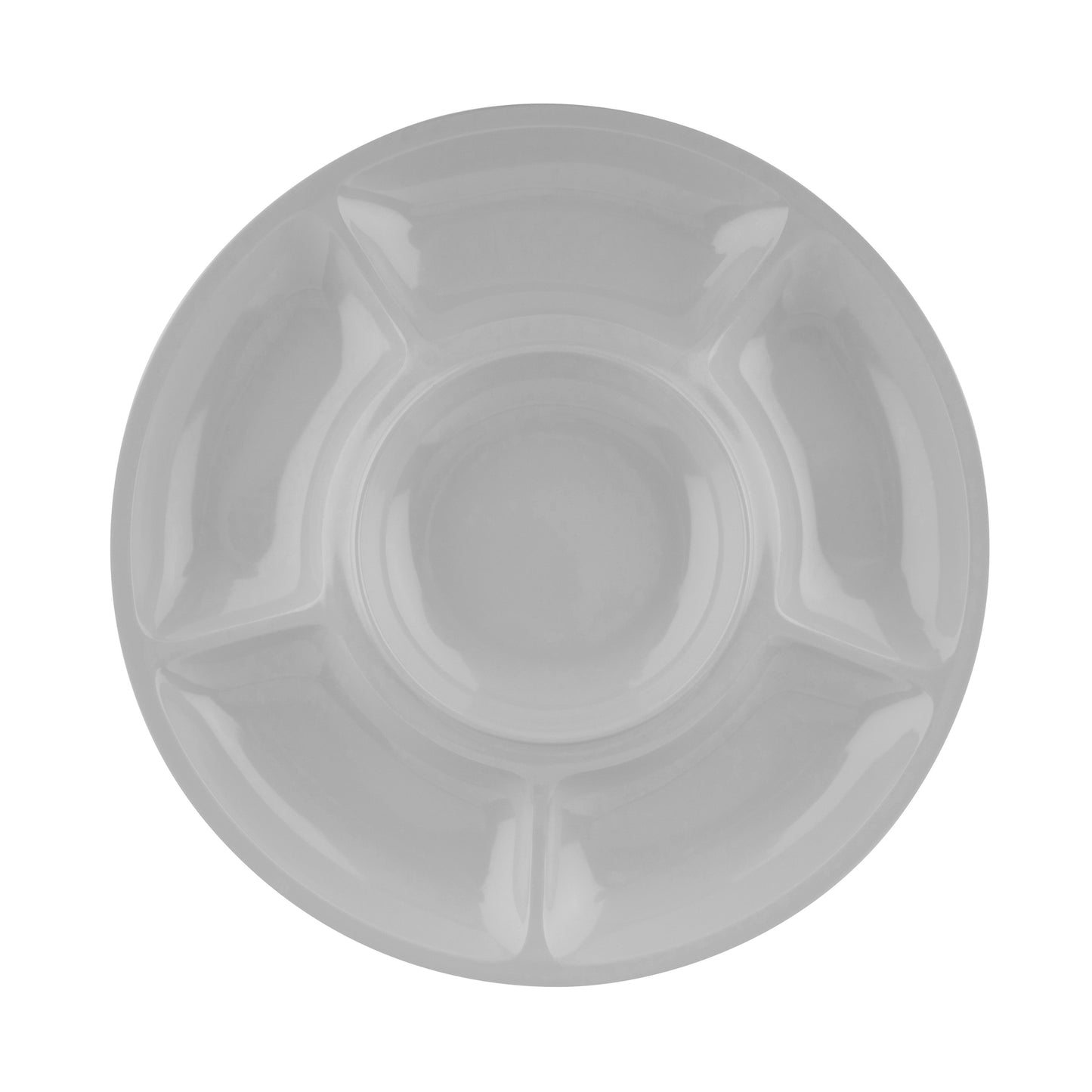 14" 6-Compartment Plate