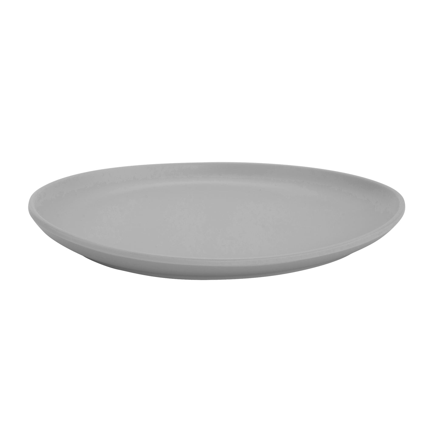7" Light Gray, Melamine, Small Round Coupe Bread Plate, G.E.T. Riverstone (12 Pack)