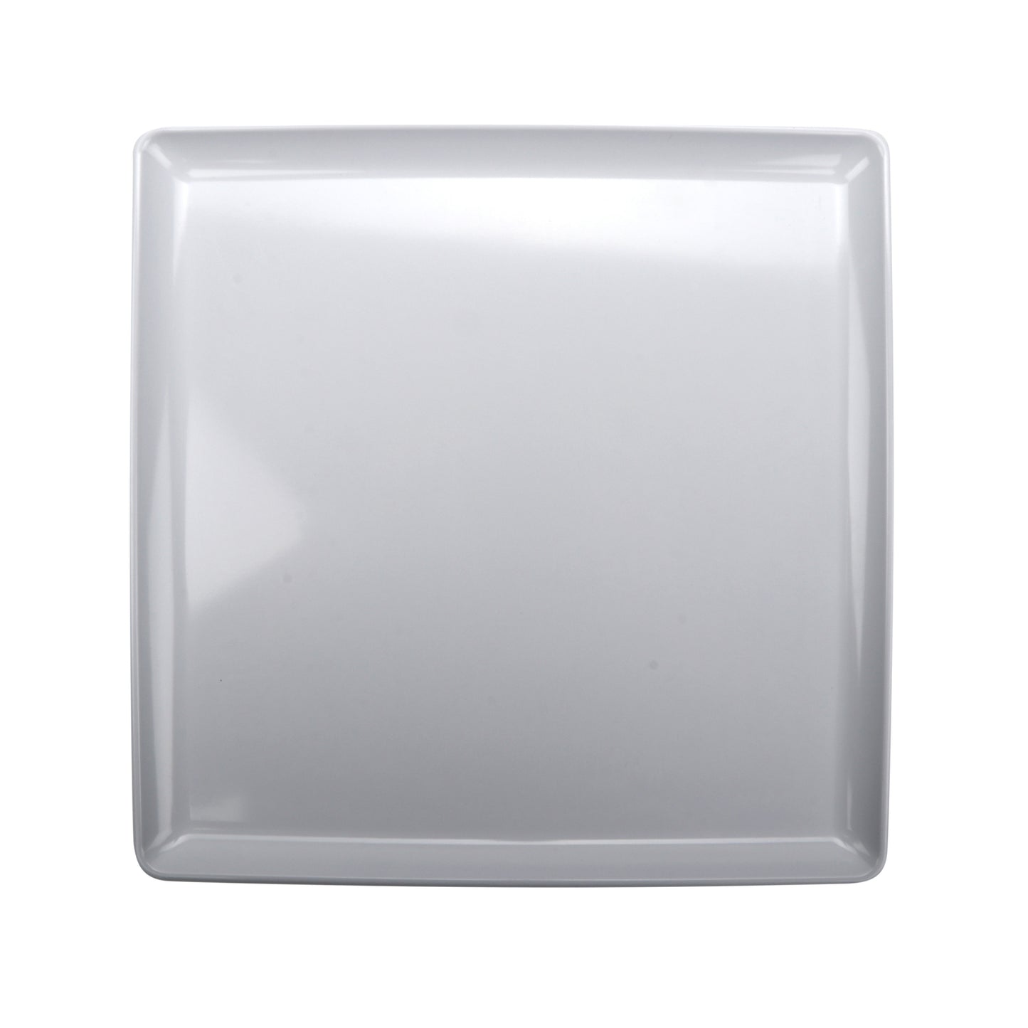 12" Melamine, White, Square Coupe Entree Plate, G.E.T. Midtown (12 Pack)