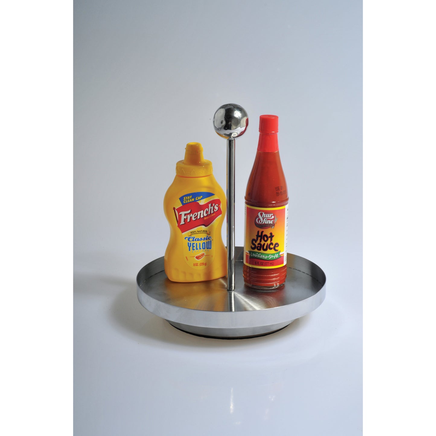 10" Stainless Steel Lazy Susan, 8" tall