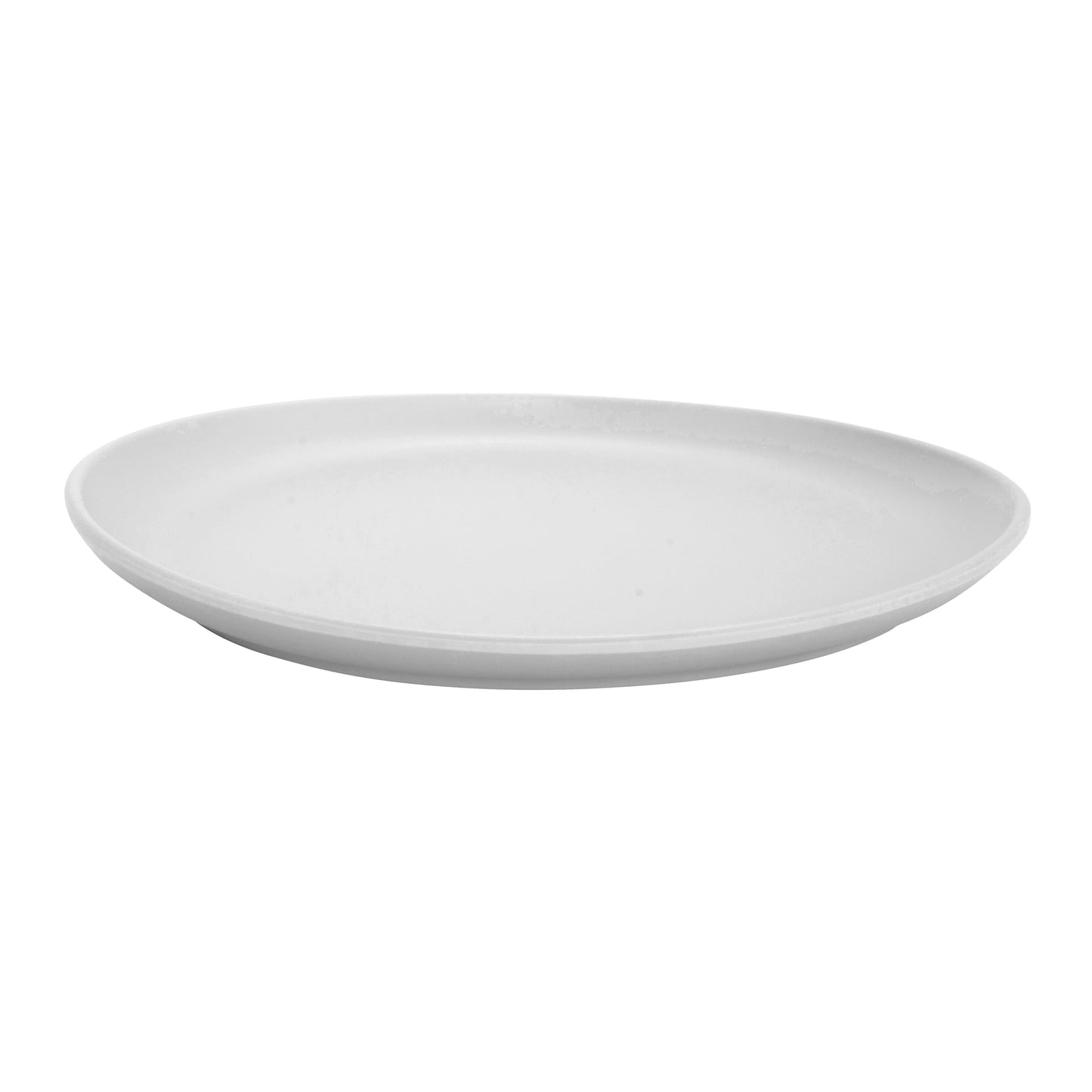 9.1" White, Melamine, Small Round Coupe Dinner Plate, G.E.T. Riverstone (12 Pack)
