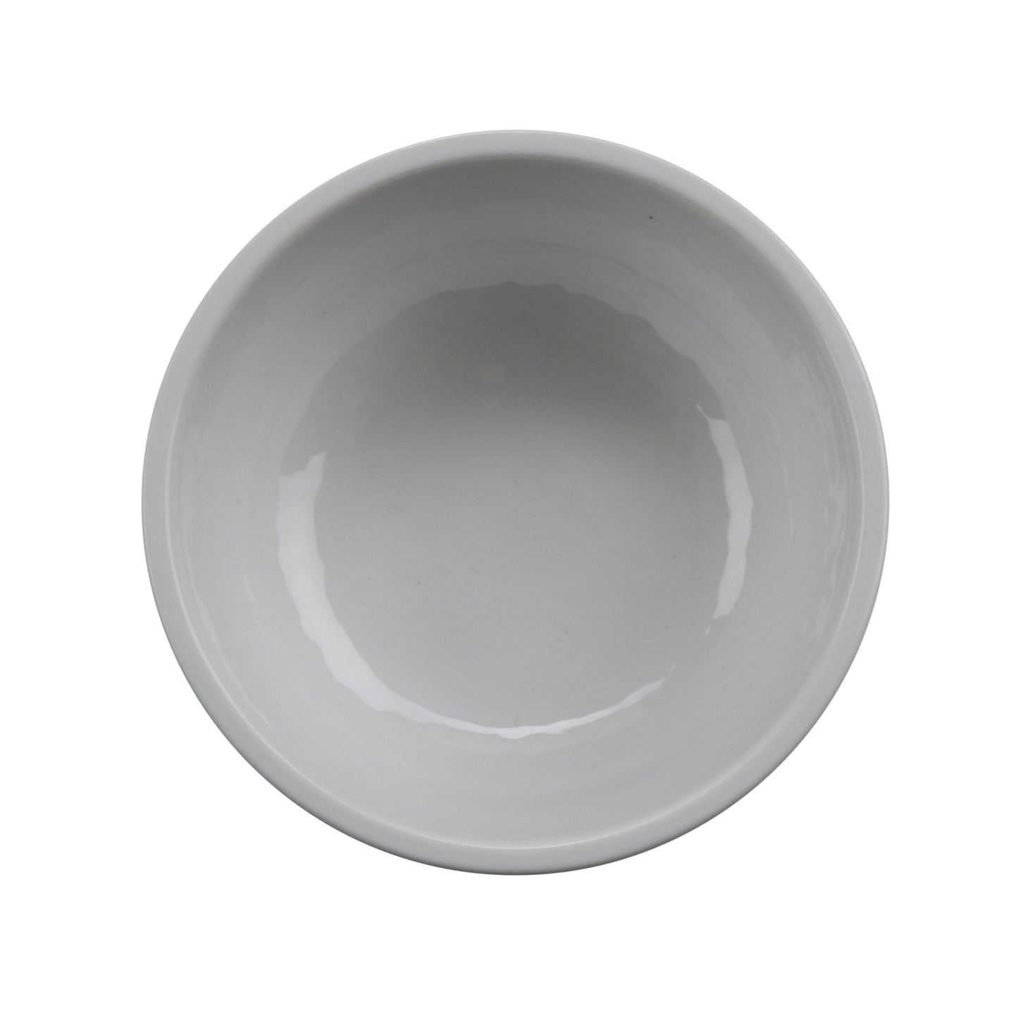 3 oz Sauce Melamine Dish (4 oz Rim Full), Glossy White inside/ Gray Matte outside, GET. Roca. (12 Pack)