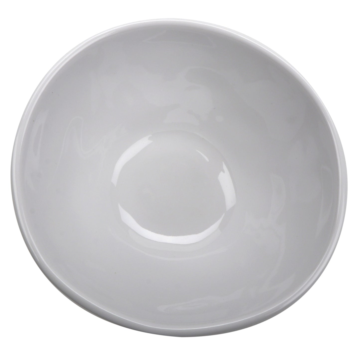 8 oz. Melamine, Irregular Bowl, (12 oz. rim-full), 5" Top Dia., 2'' Deep, G.E.T. Arctic Mill (12 Pack)